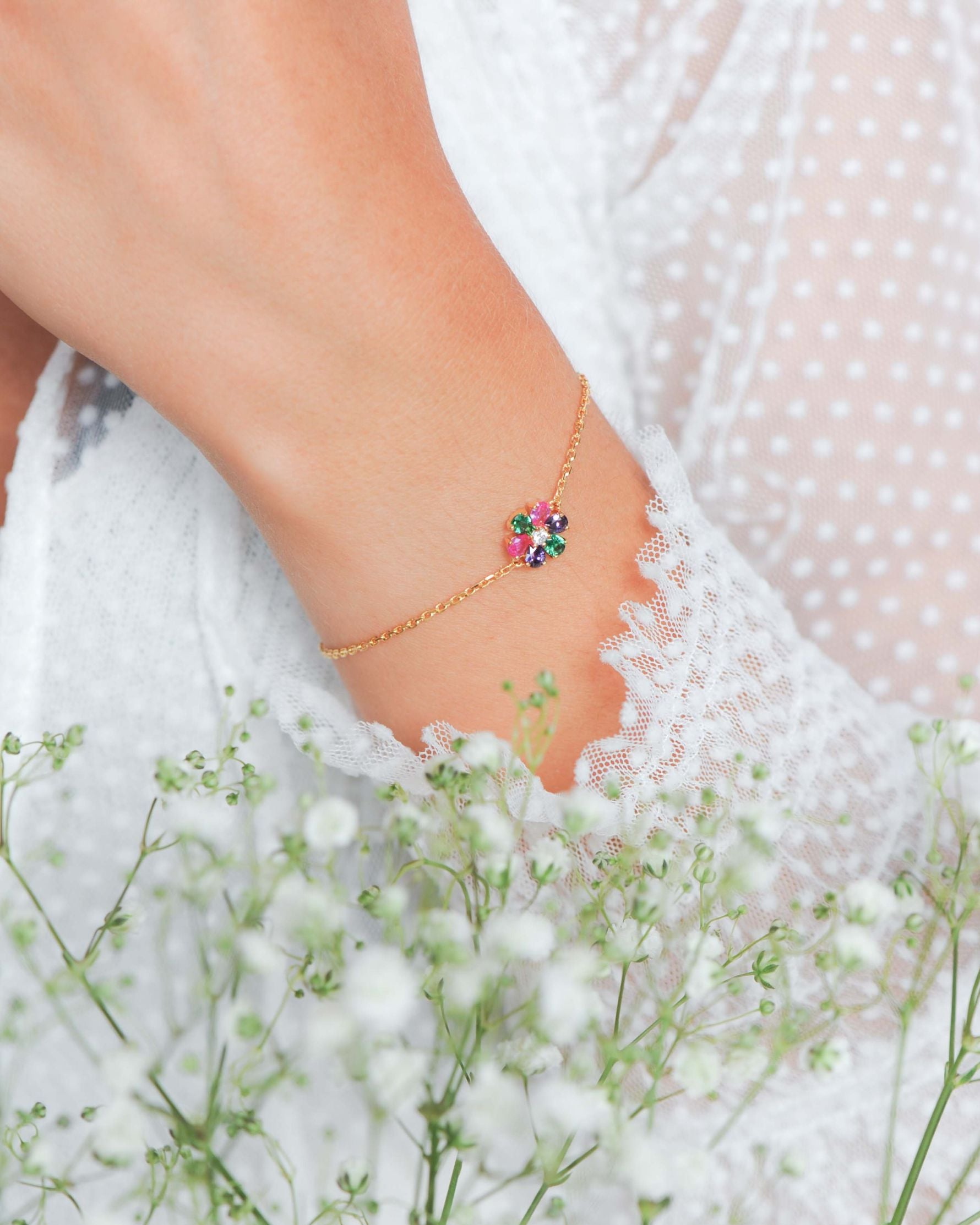 Bracelet Flora – Argent 925 doré