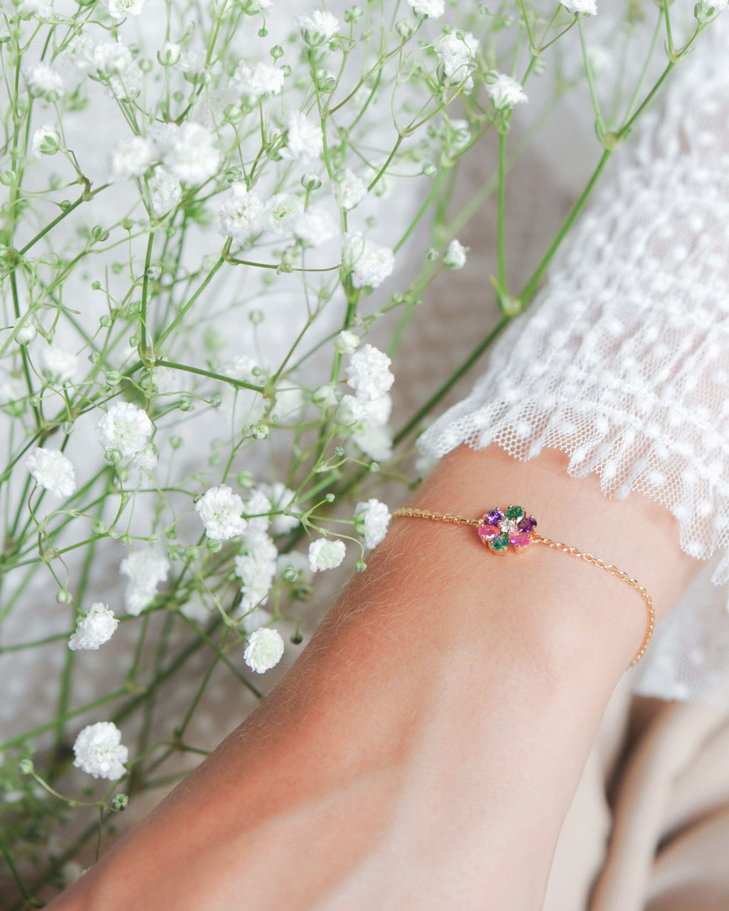 Bracelet Flora – Argent 925 doré