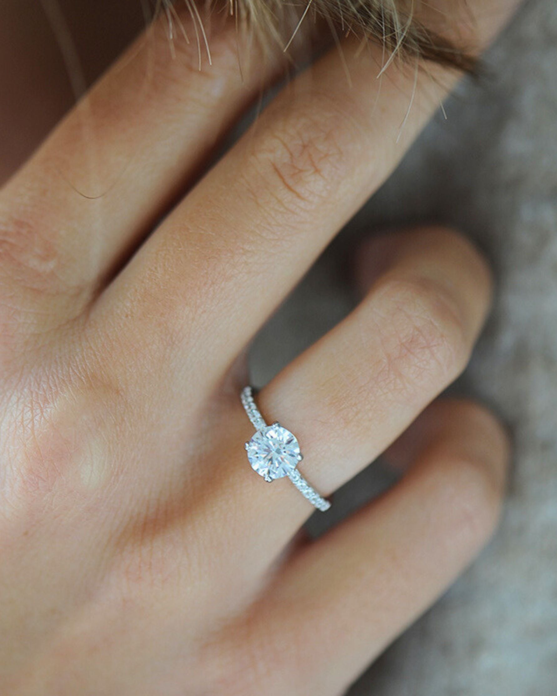 Tradition Ring – 925 Silver, Paved Solitaire &amp; Zirconium