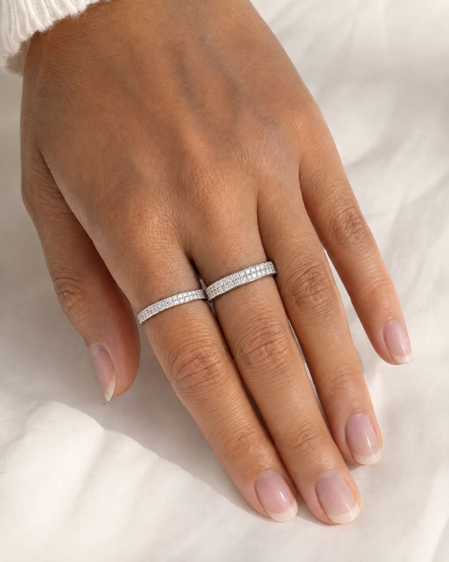 Bague Tradition Pavée en Argent 925