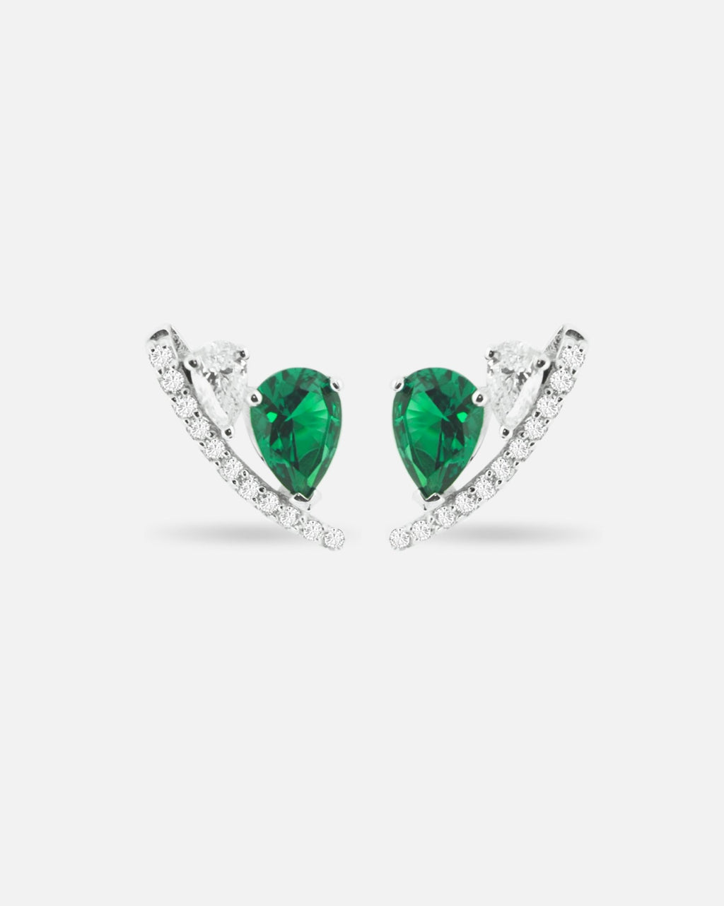 Boucles d’oreilles Émeraude Duo