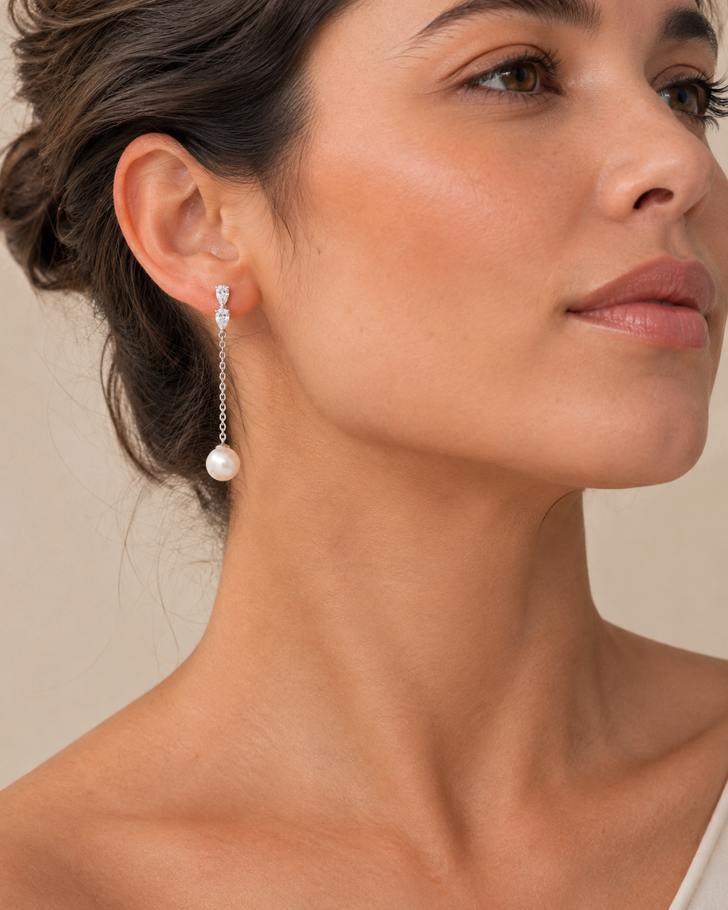 Boucles d’oreilles Pureté Perles Pendantes