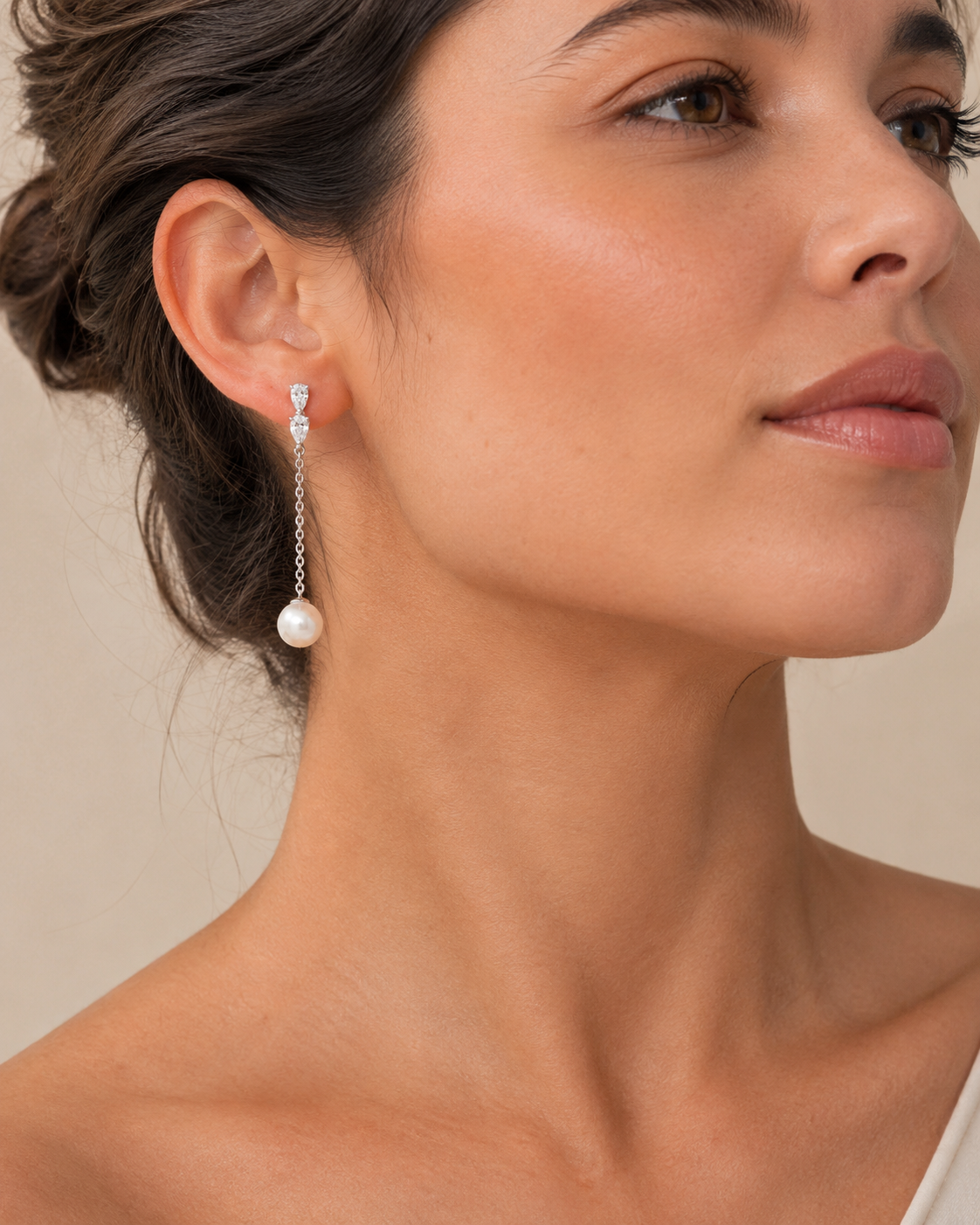 Boucles d’oreilles Pureté Perles Pendantes