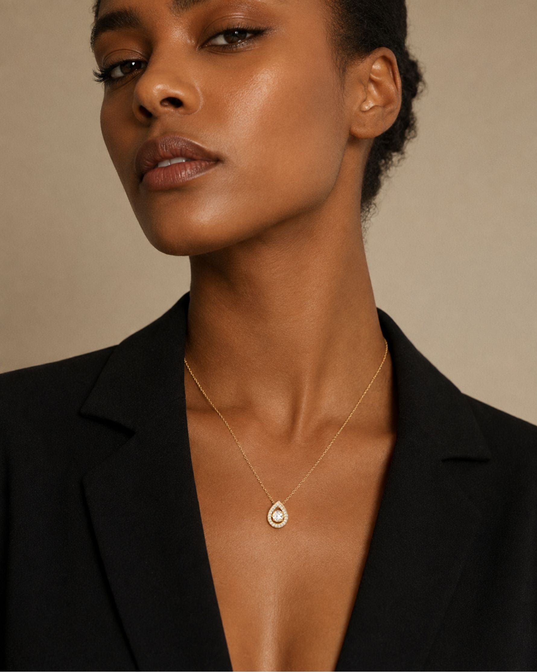 Collier Dancing Stone Goutte