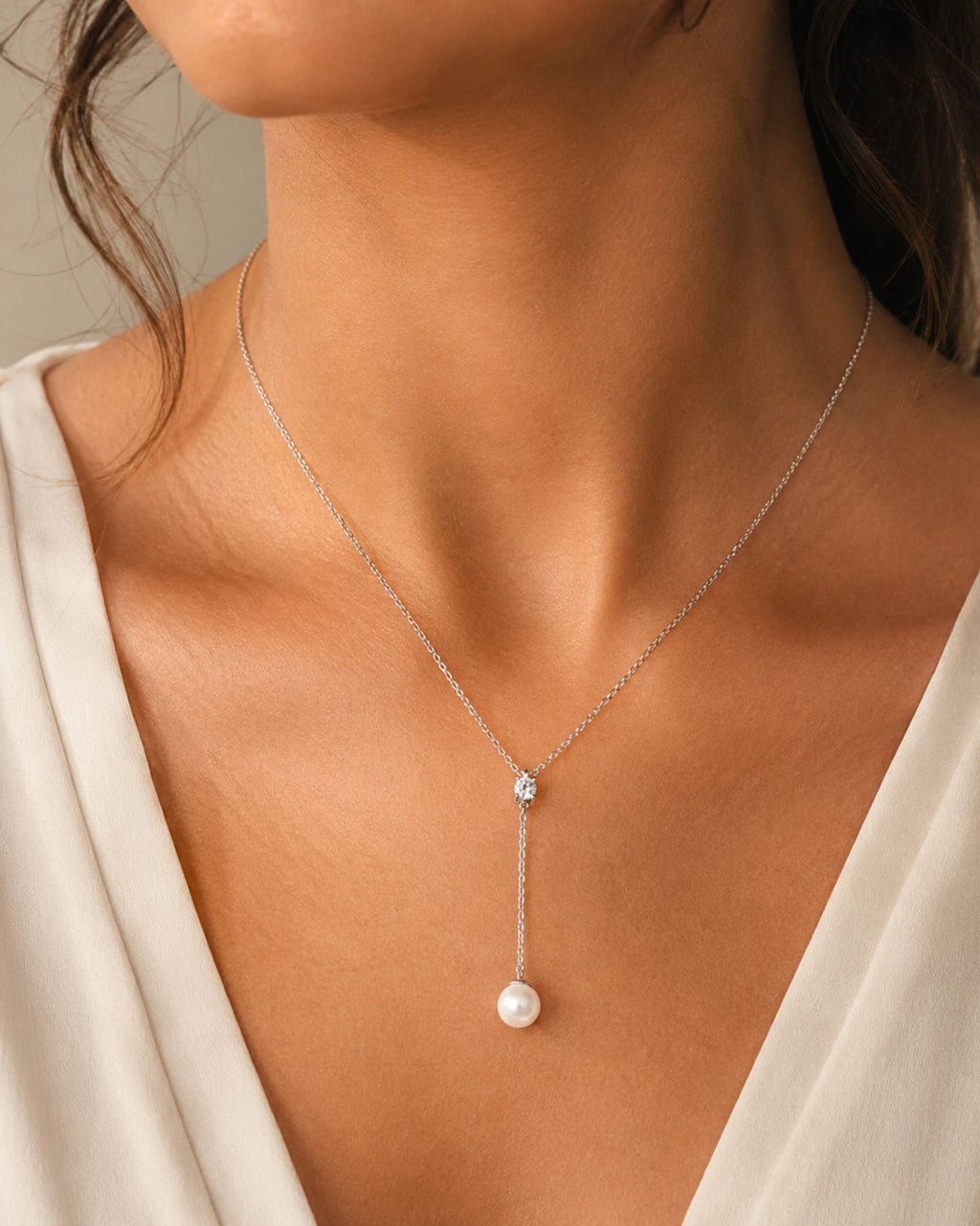 Collier Pureté Perle Suspendue