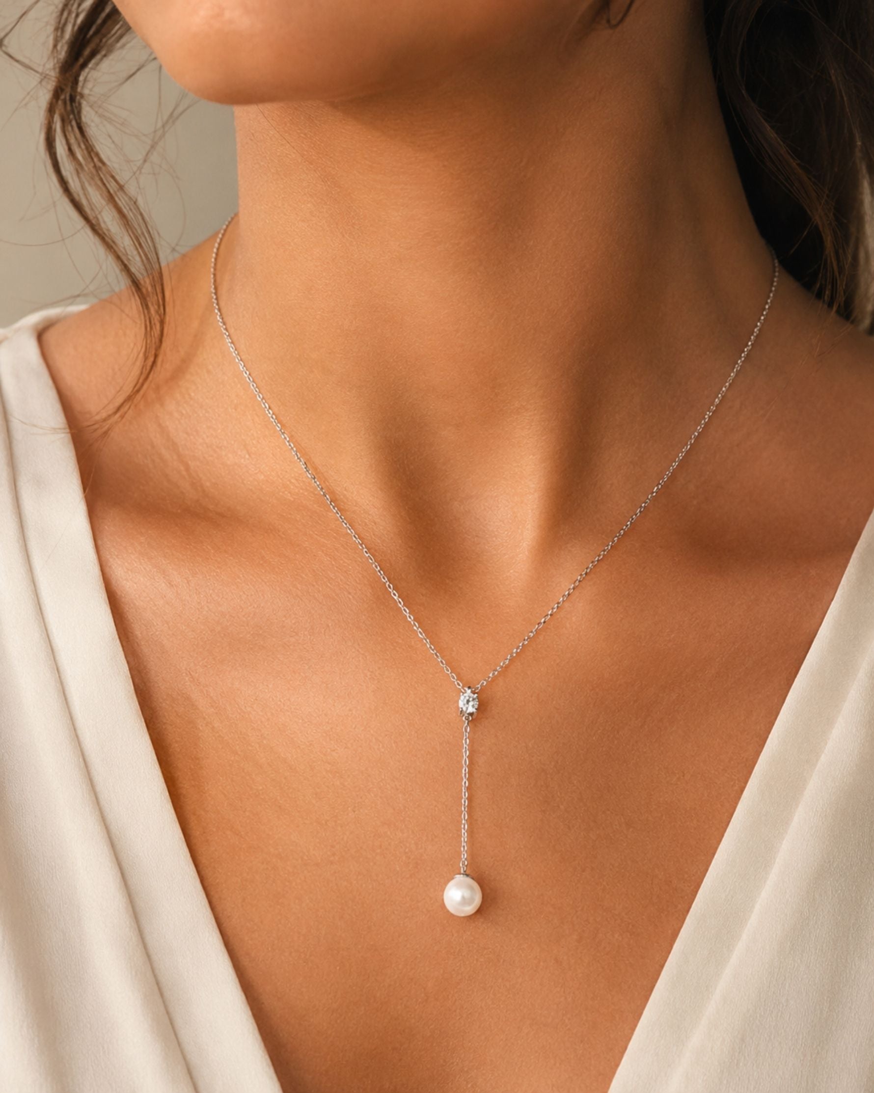Collier Pureté Perle Suspendue