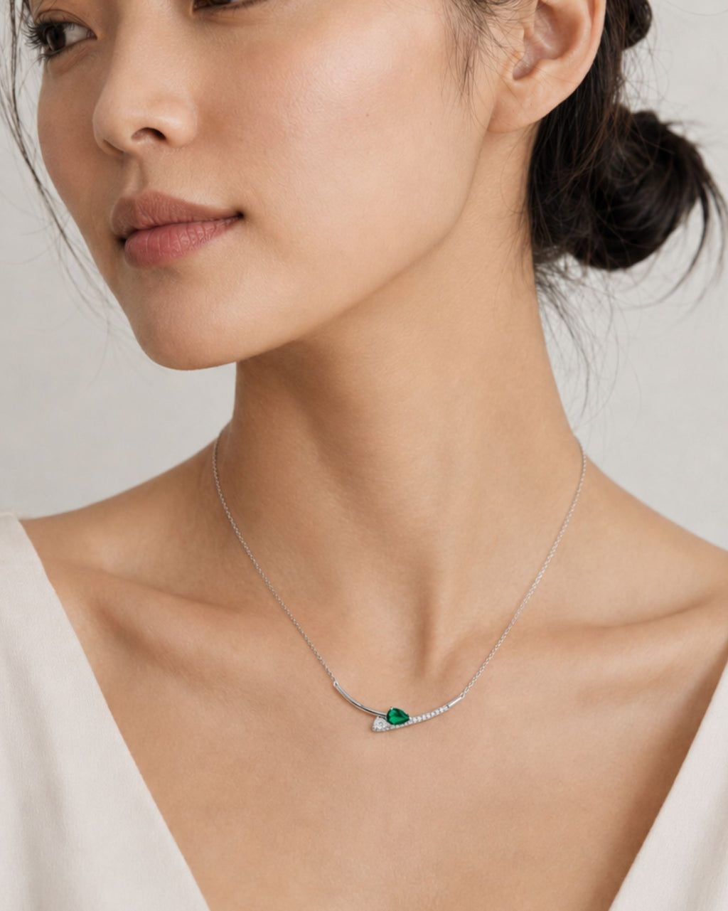 Collier Émeraude Duo