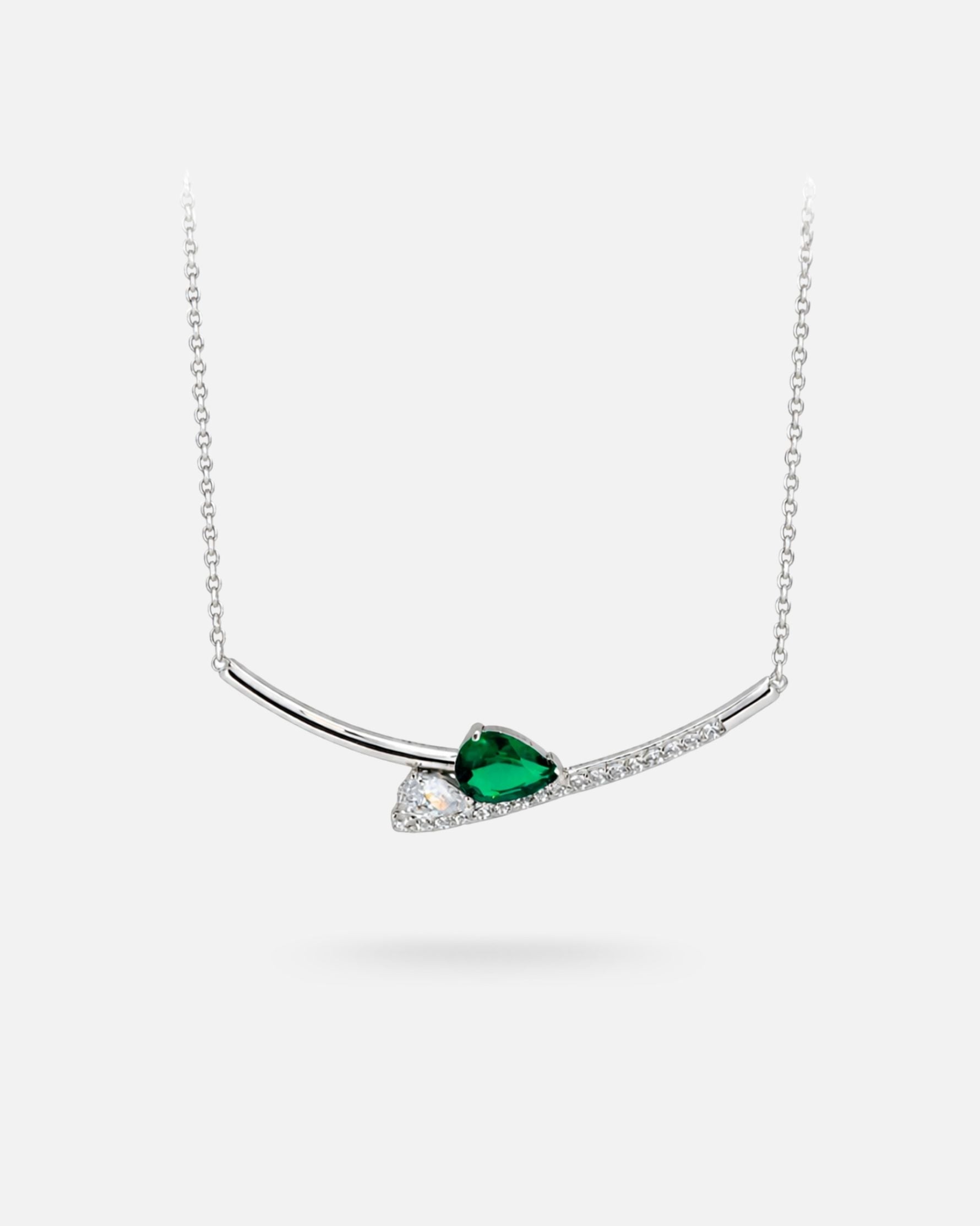 Collier Émeraude Duo