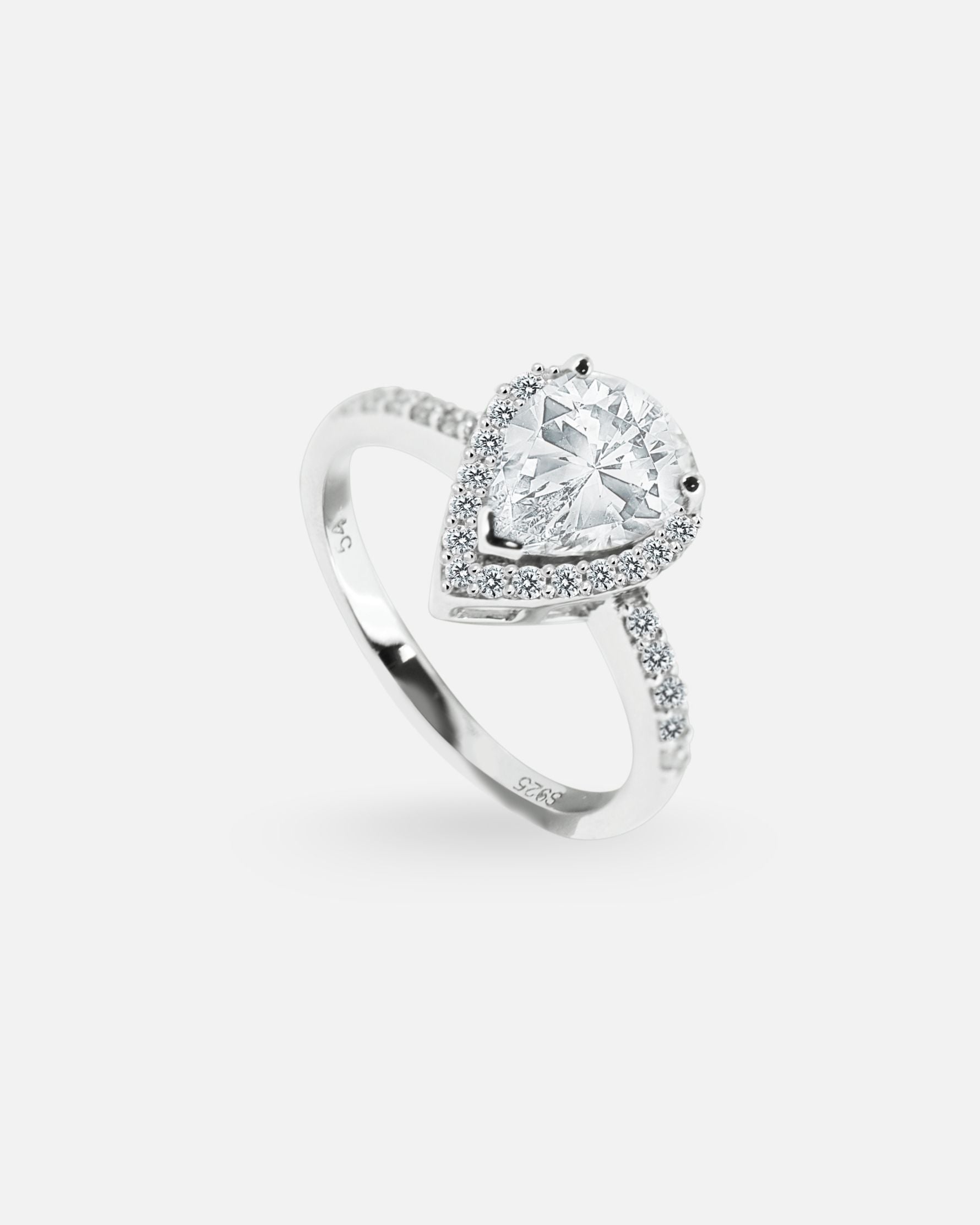 Bague Tradition en argent 925 et oxydes de zirconium