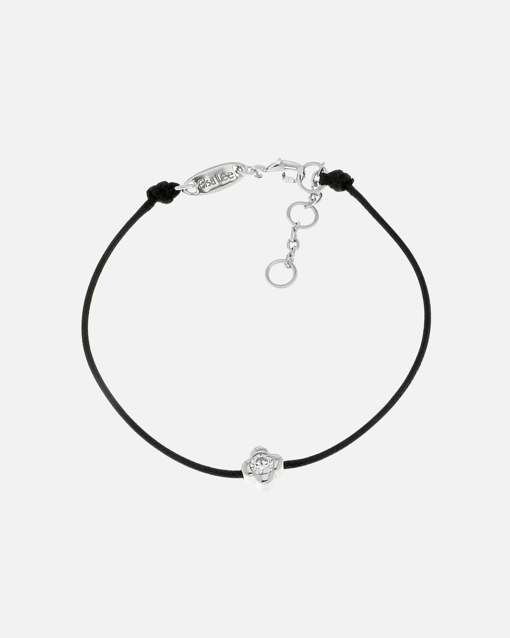 Bracelet Clear Spirit – Argent 925 & Cordon Noir