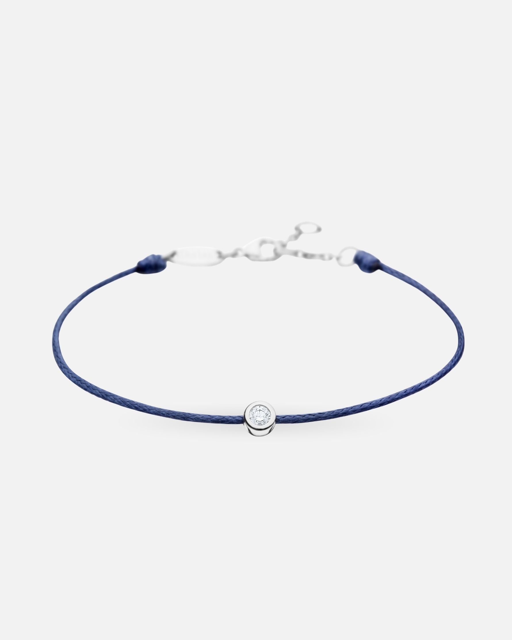 Bracelet Clear Spirit – Cordon Bleu & Argent 925