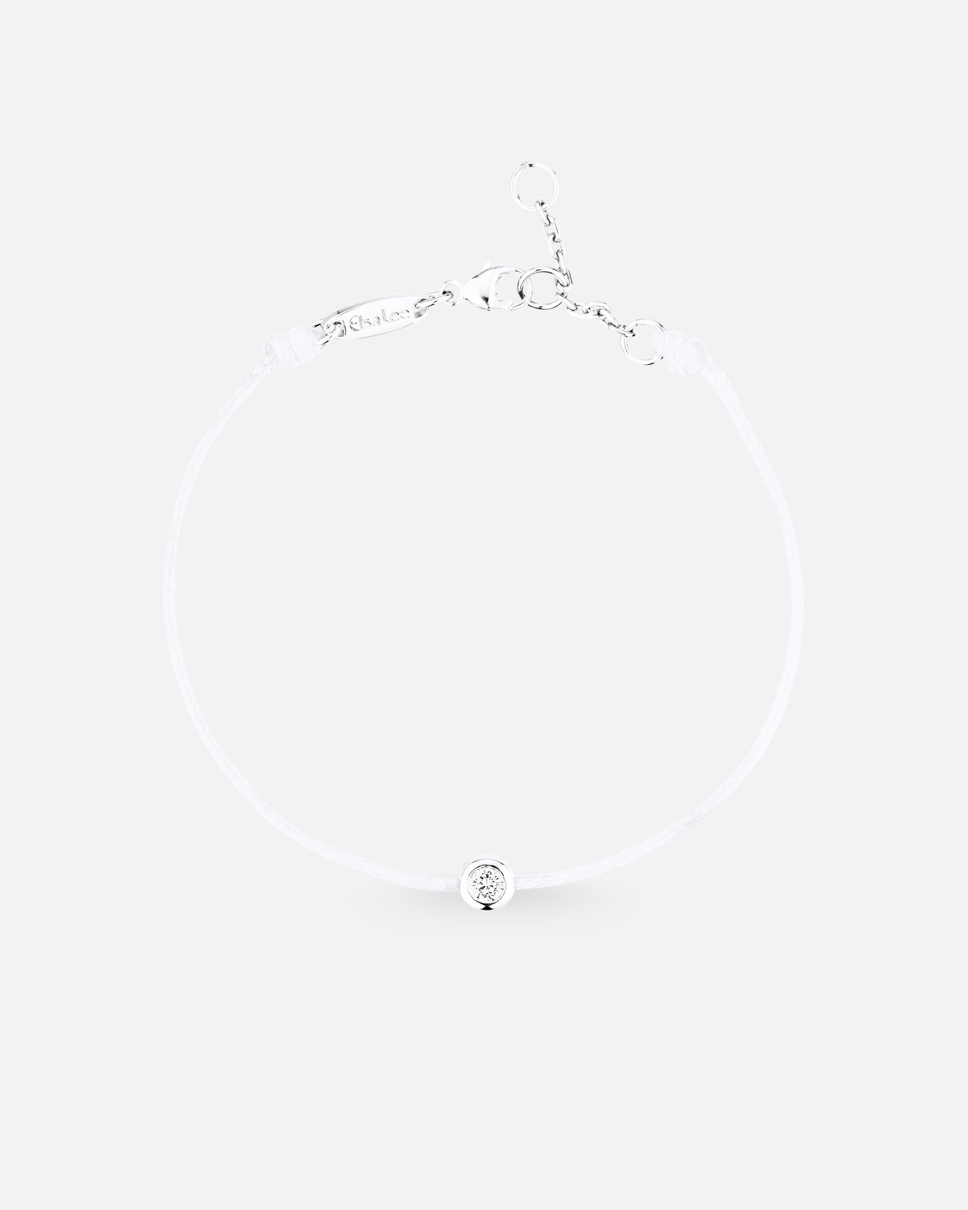 Bracelet Clear Spirit – Cordon Blanc & Swarovski