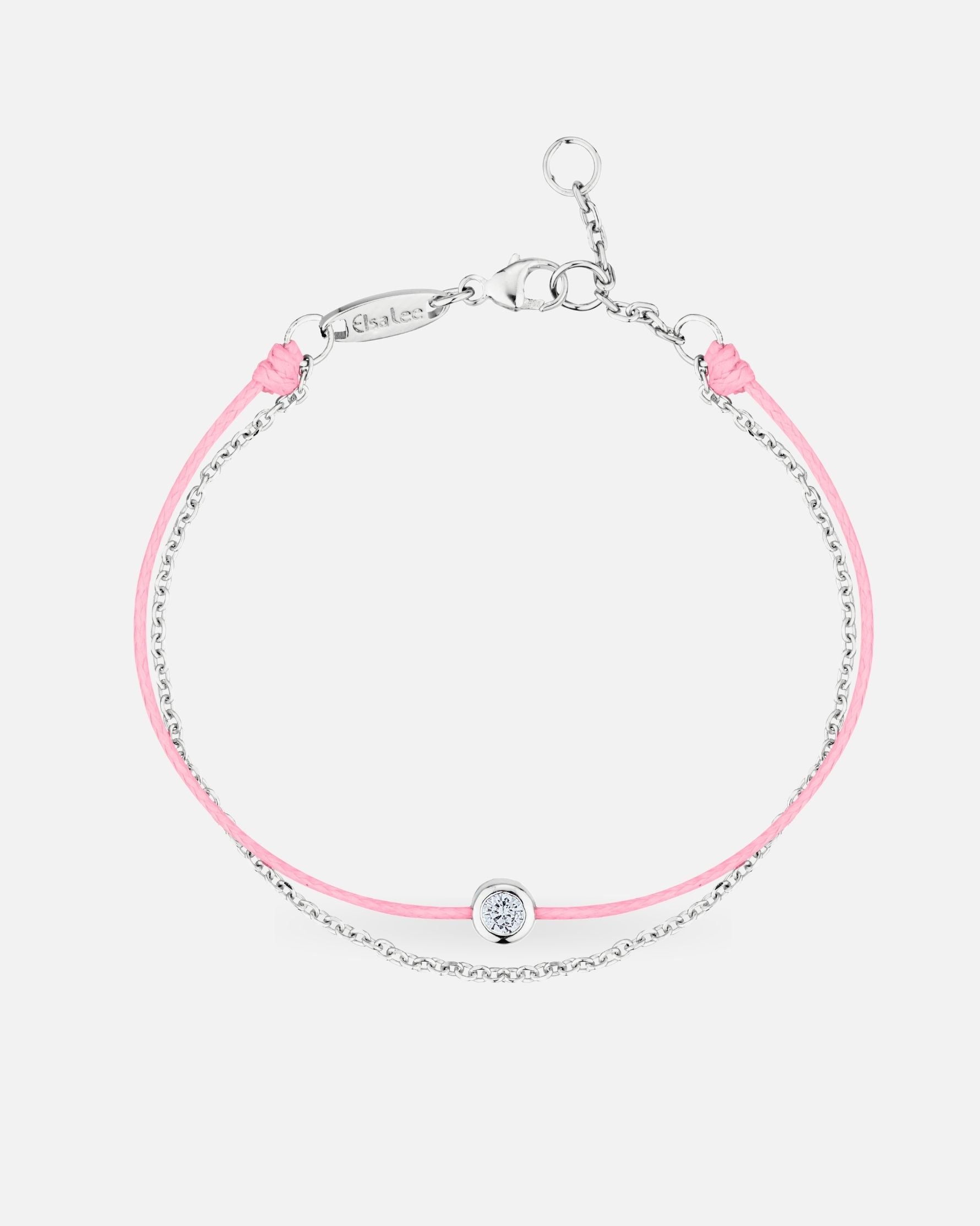 Bracelet Clear Spirit Chaîne – Cordon Rose