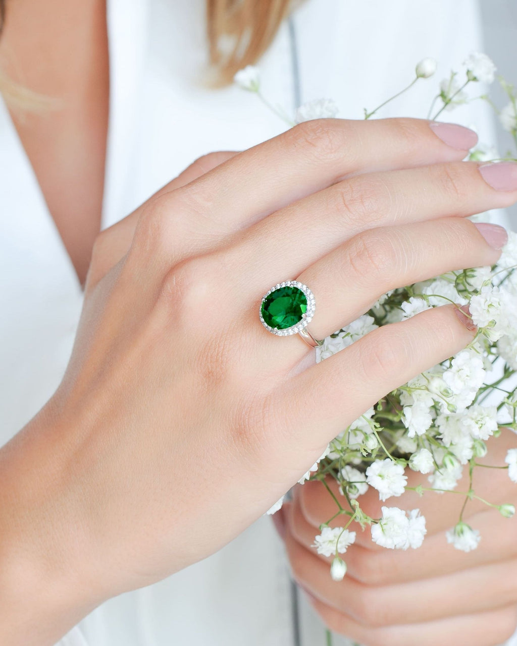 Bague Émeraude Tradition – Argent 925