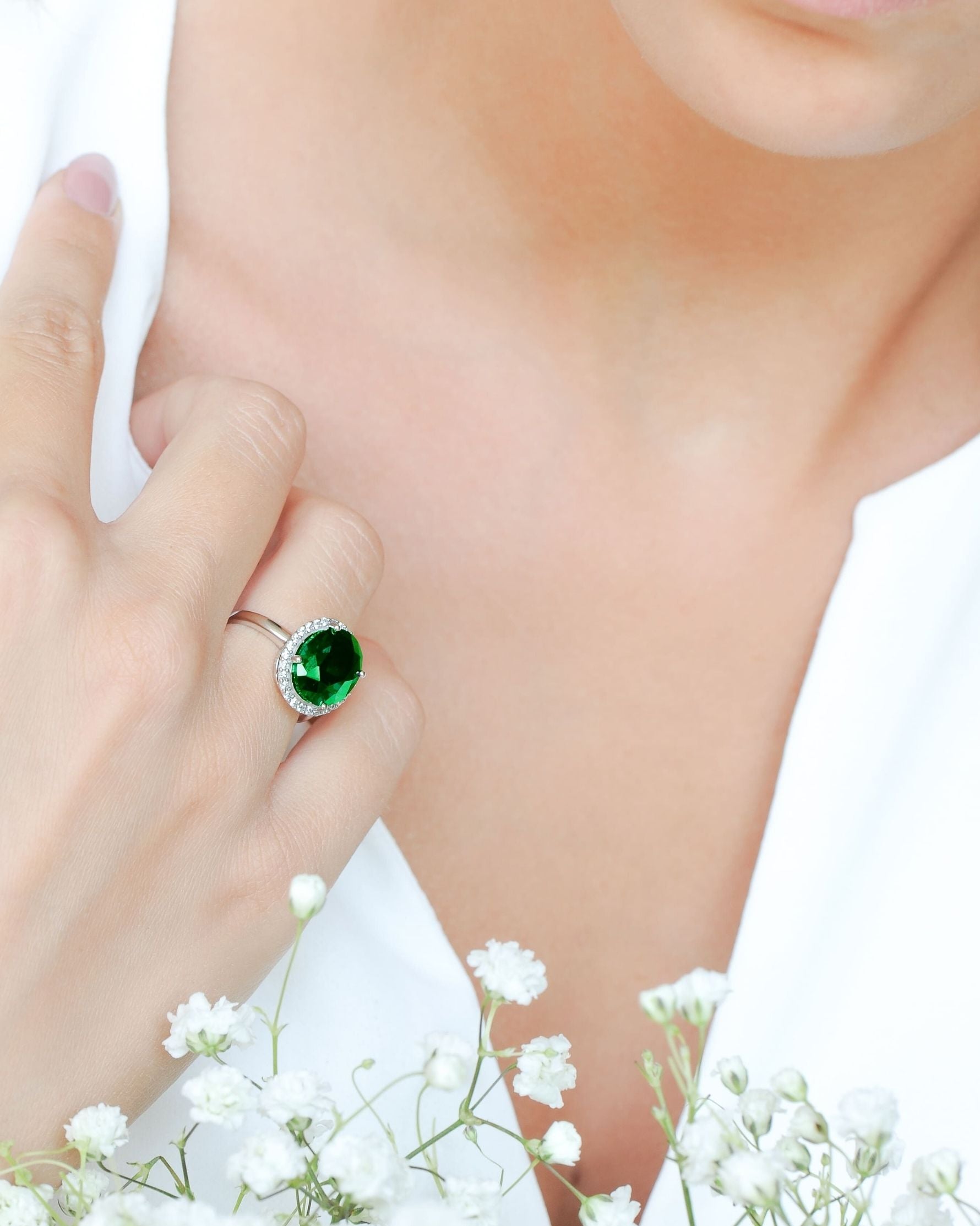 Bague Émeraude Tradition – Argent 925