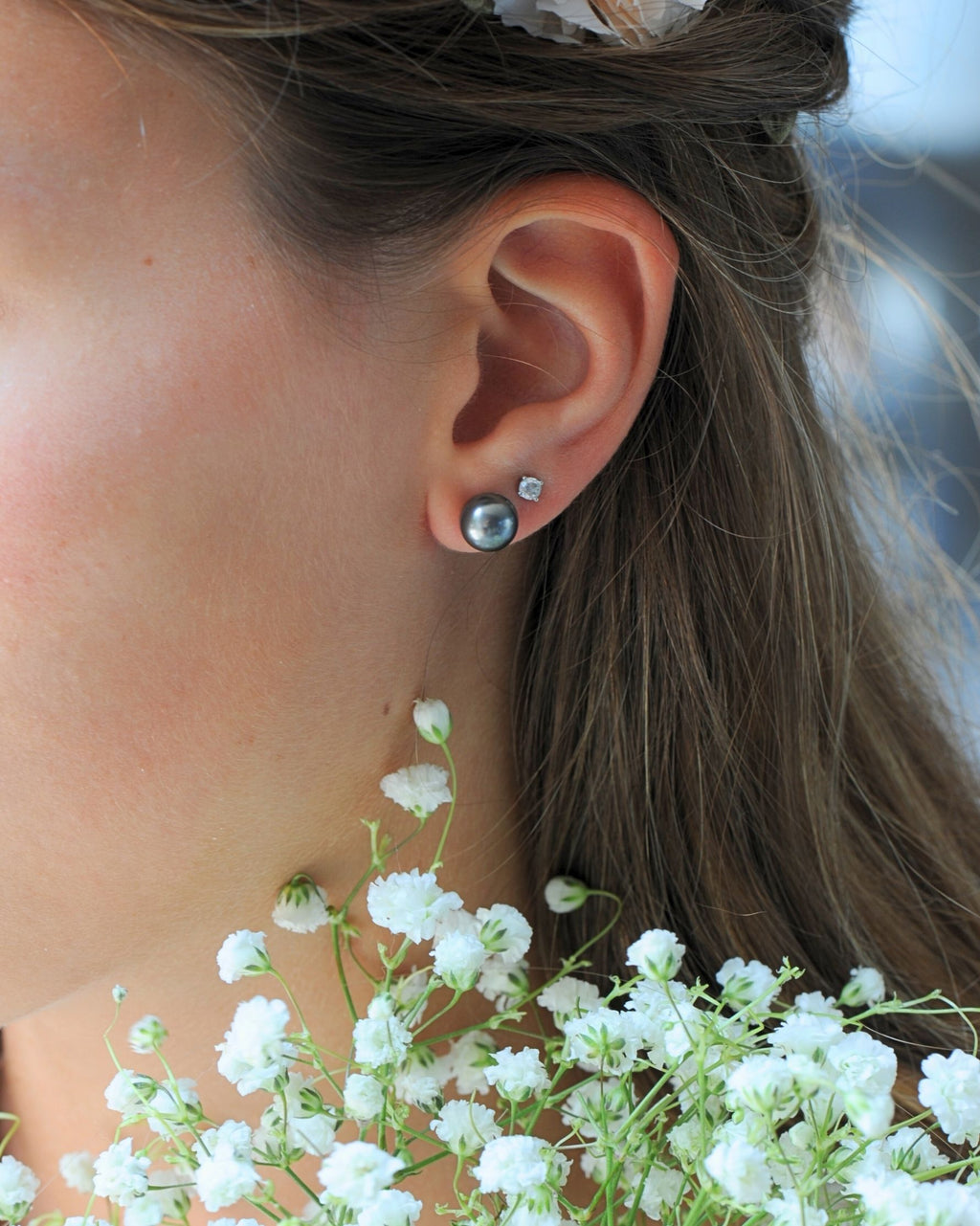 Boucles Puces Gris Chic