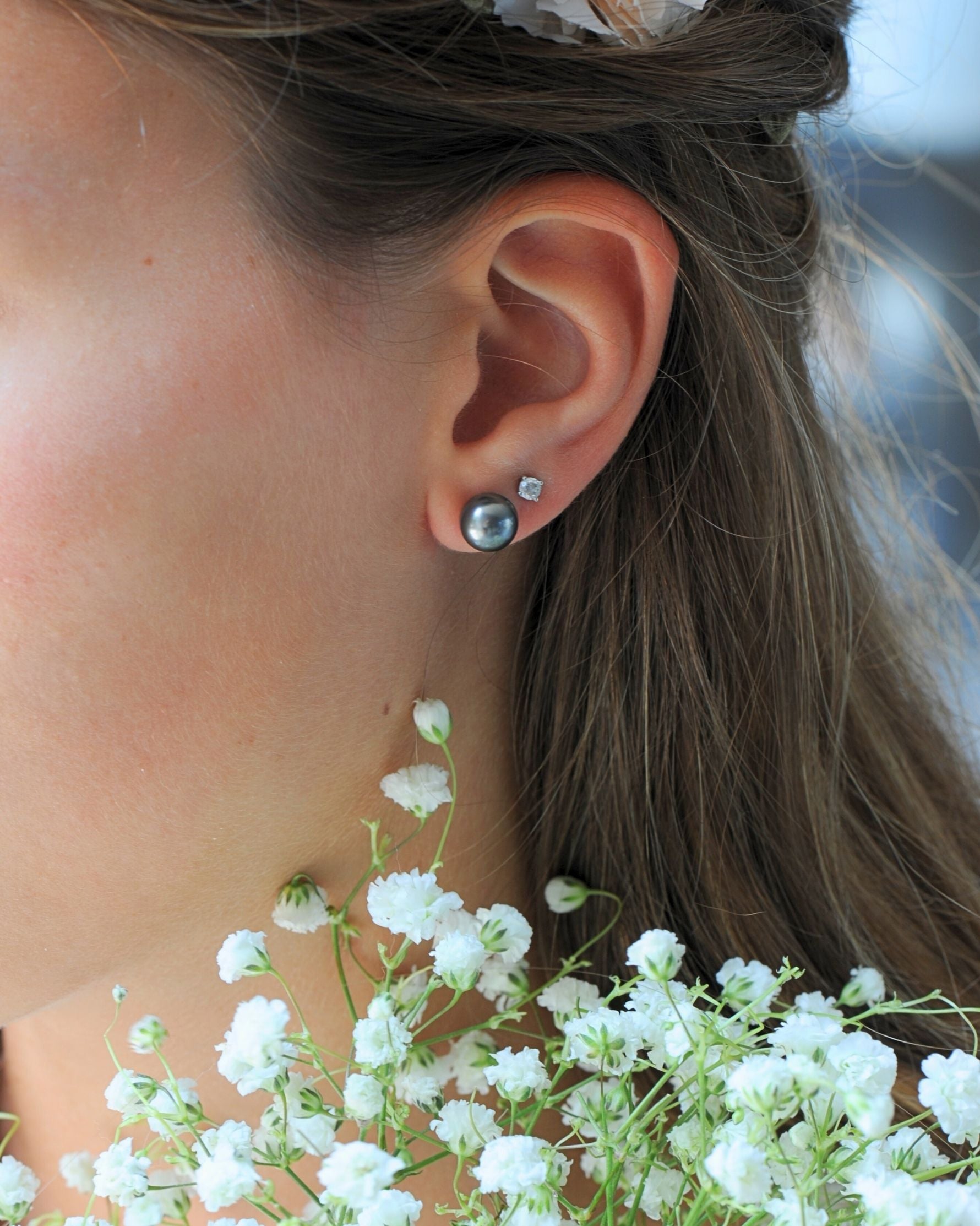 Boucles Puces Gris Chic