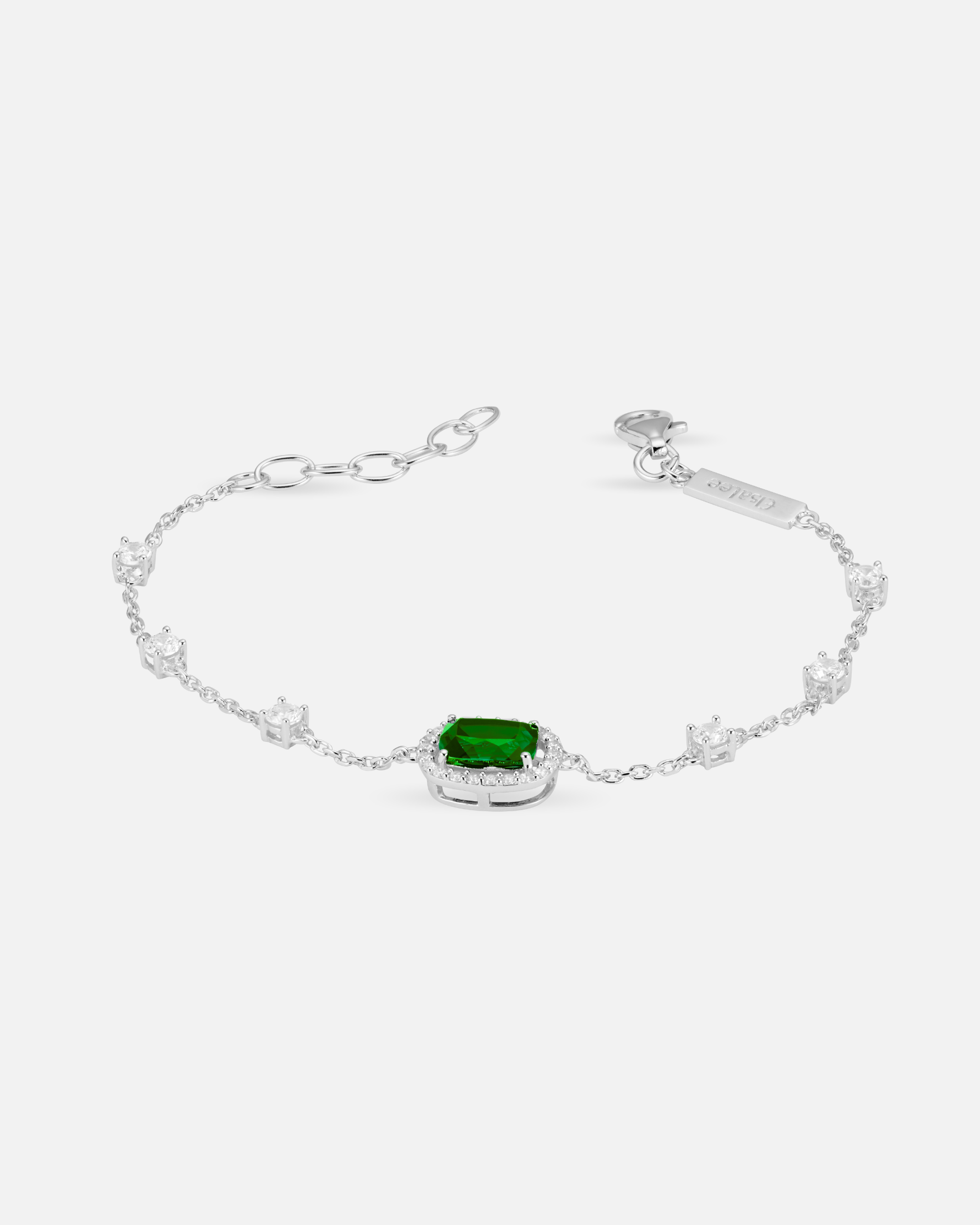 Bracelet Émeraude Tradition – Argent 925