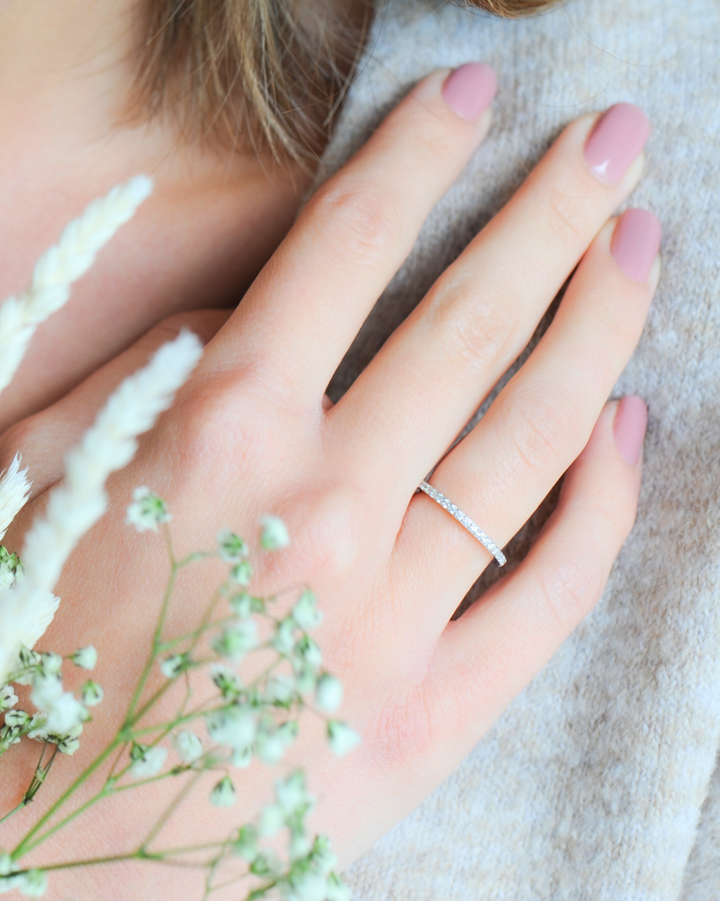 Alliance Élégance demi-tour Tradition – Argent 925