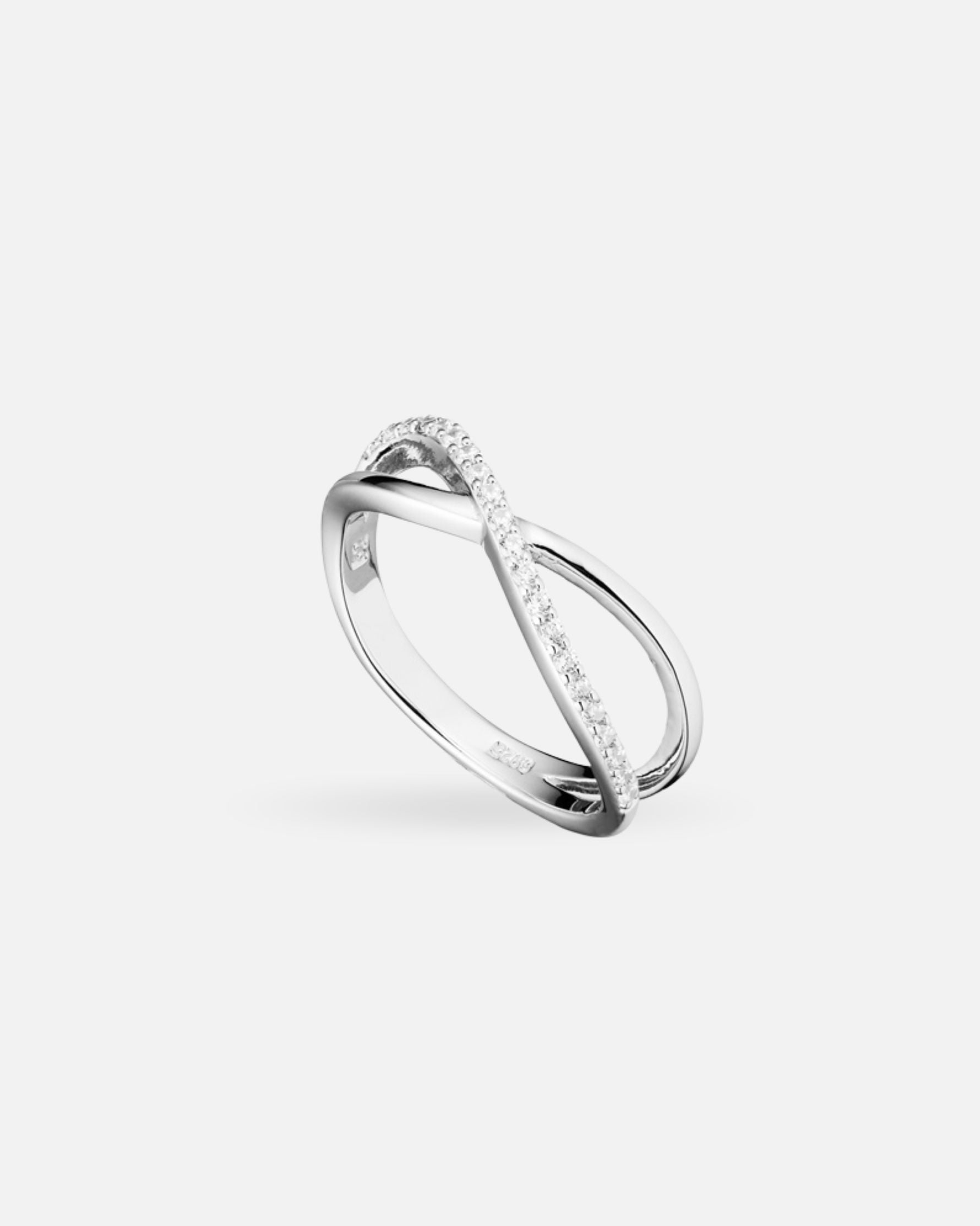 Bague Infinity en Argent 925 & Zirconium