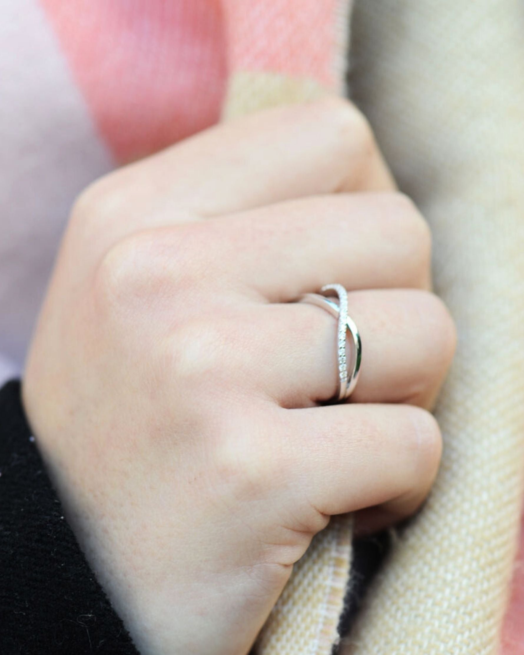 Bague Infinity en Argent 925 & Zirconium