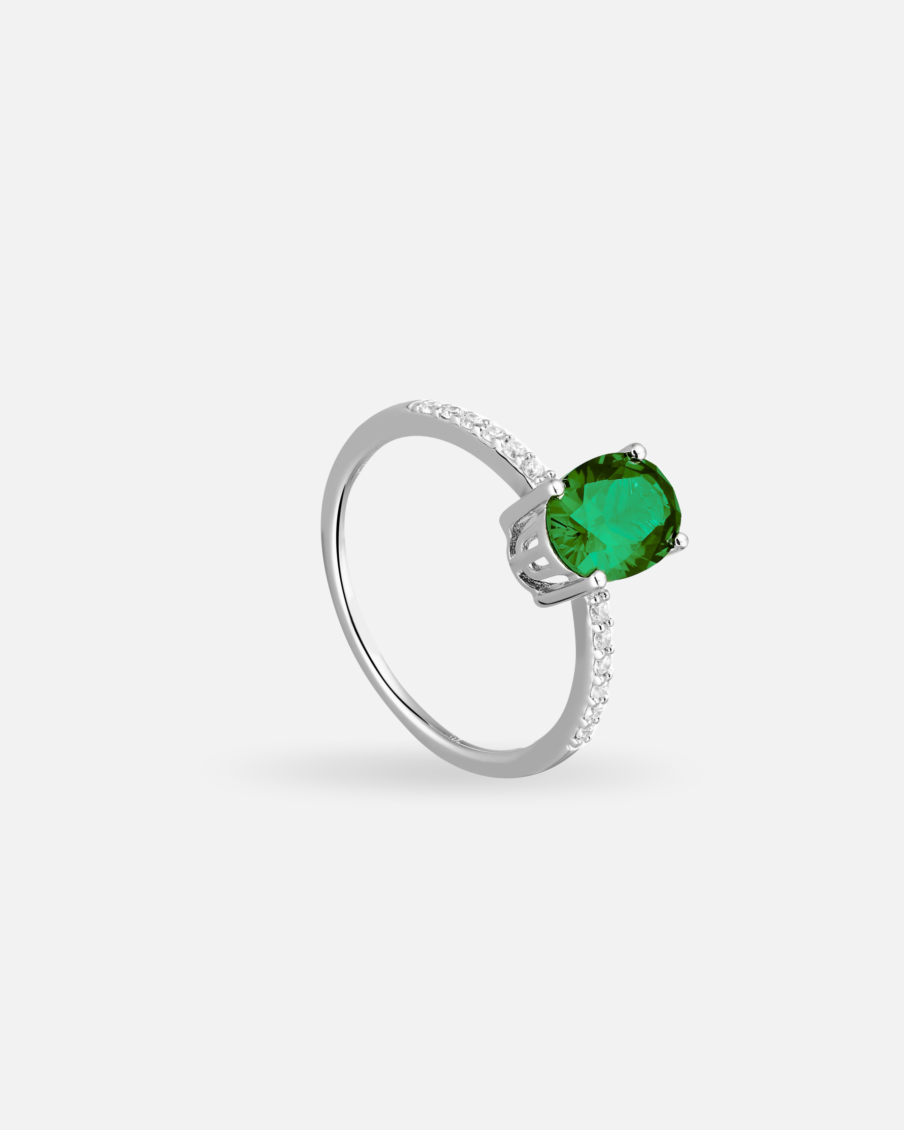 Bague Tradition Émeraude – Argent 925