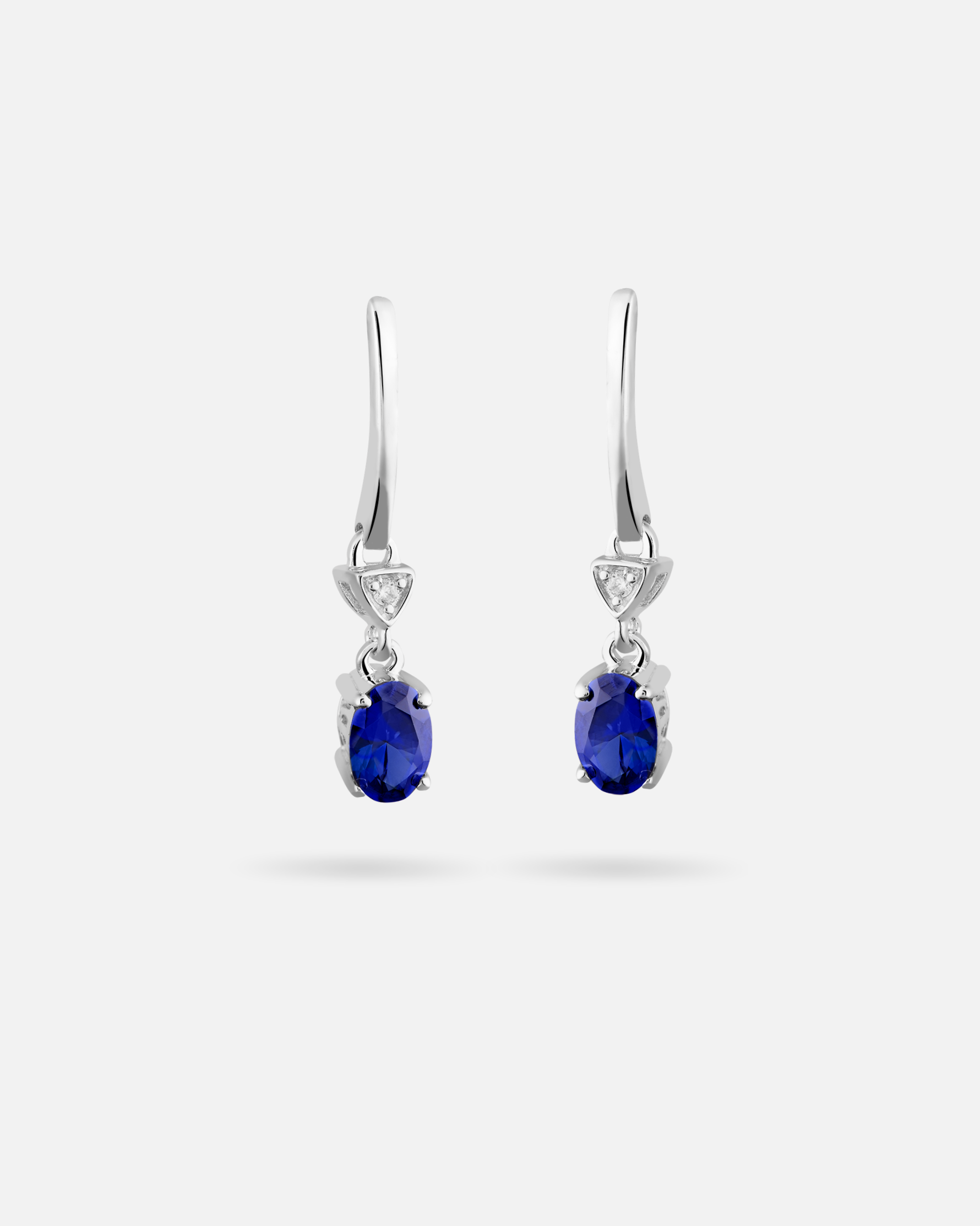 Boucles d’oreilles Saphir – Pendantes Argent 925