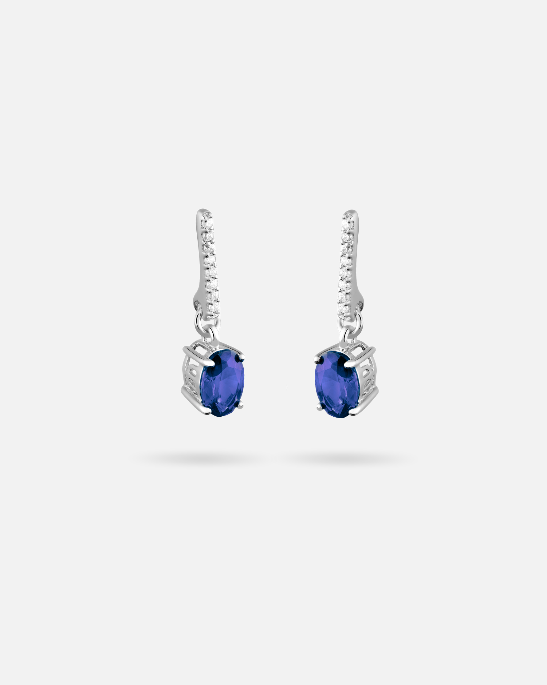 Boucles pendantes Saphir Tradition – Argent 925
