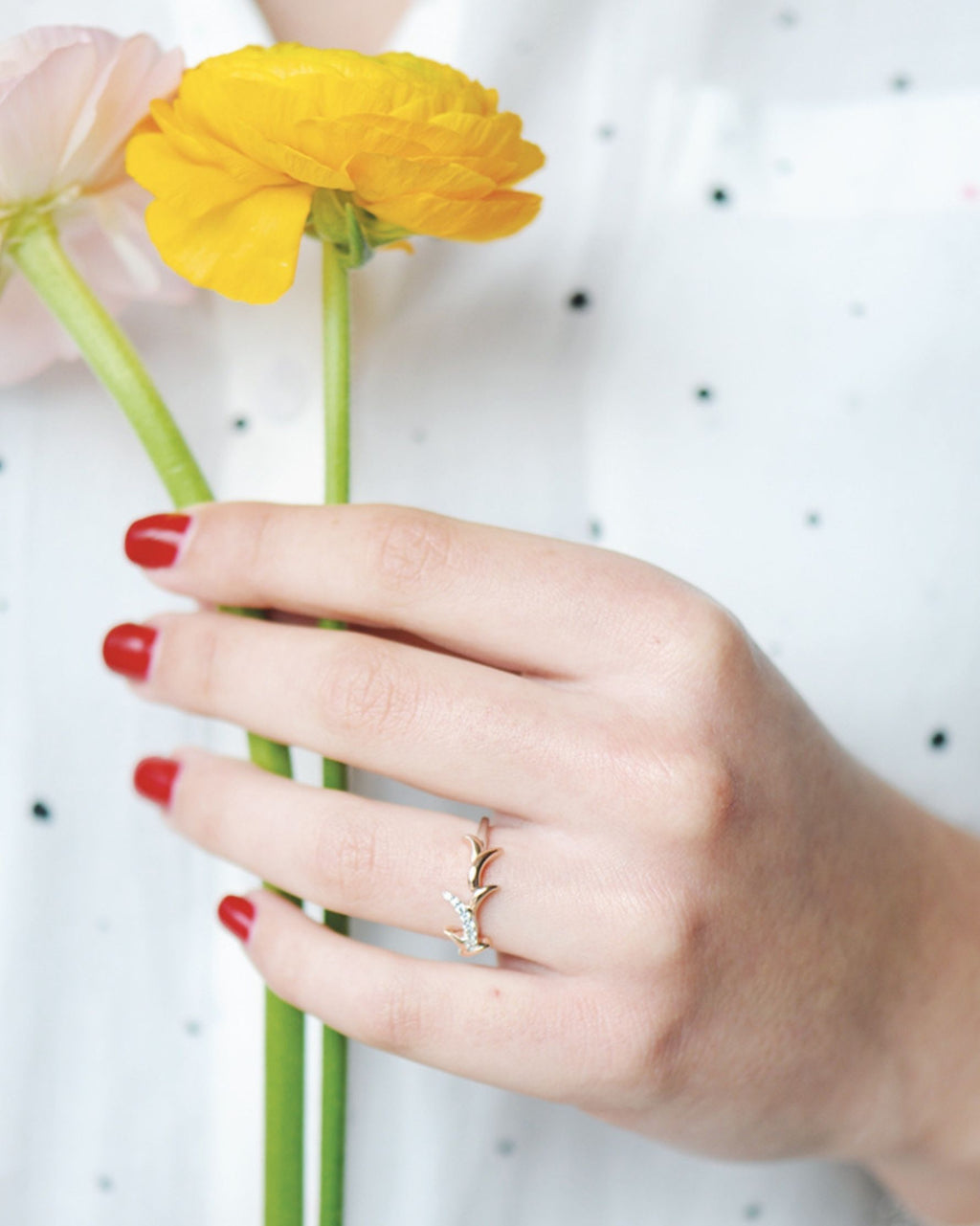 Bague Léane – Argent 925 & Dorure Rose – Zirconium