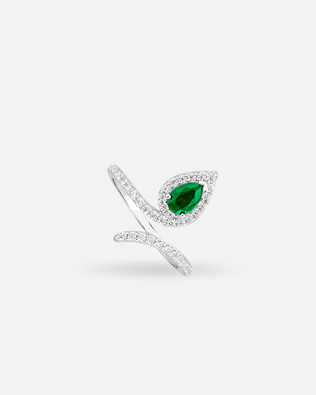Bague Émeraude Marine – Argent 925