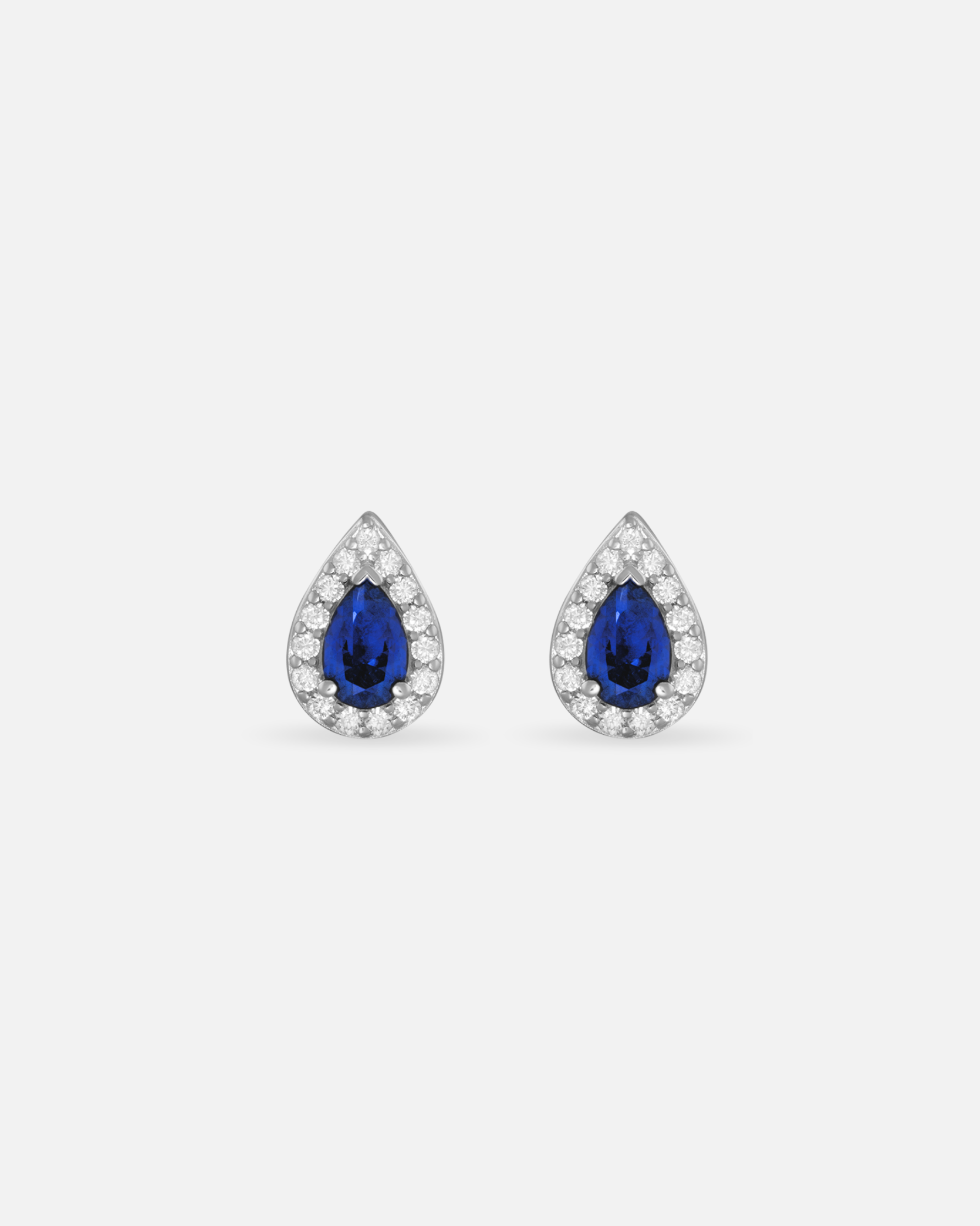 Boucles d'oreilles Saphir Marine