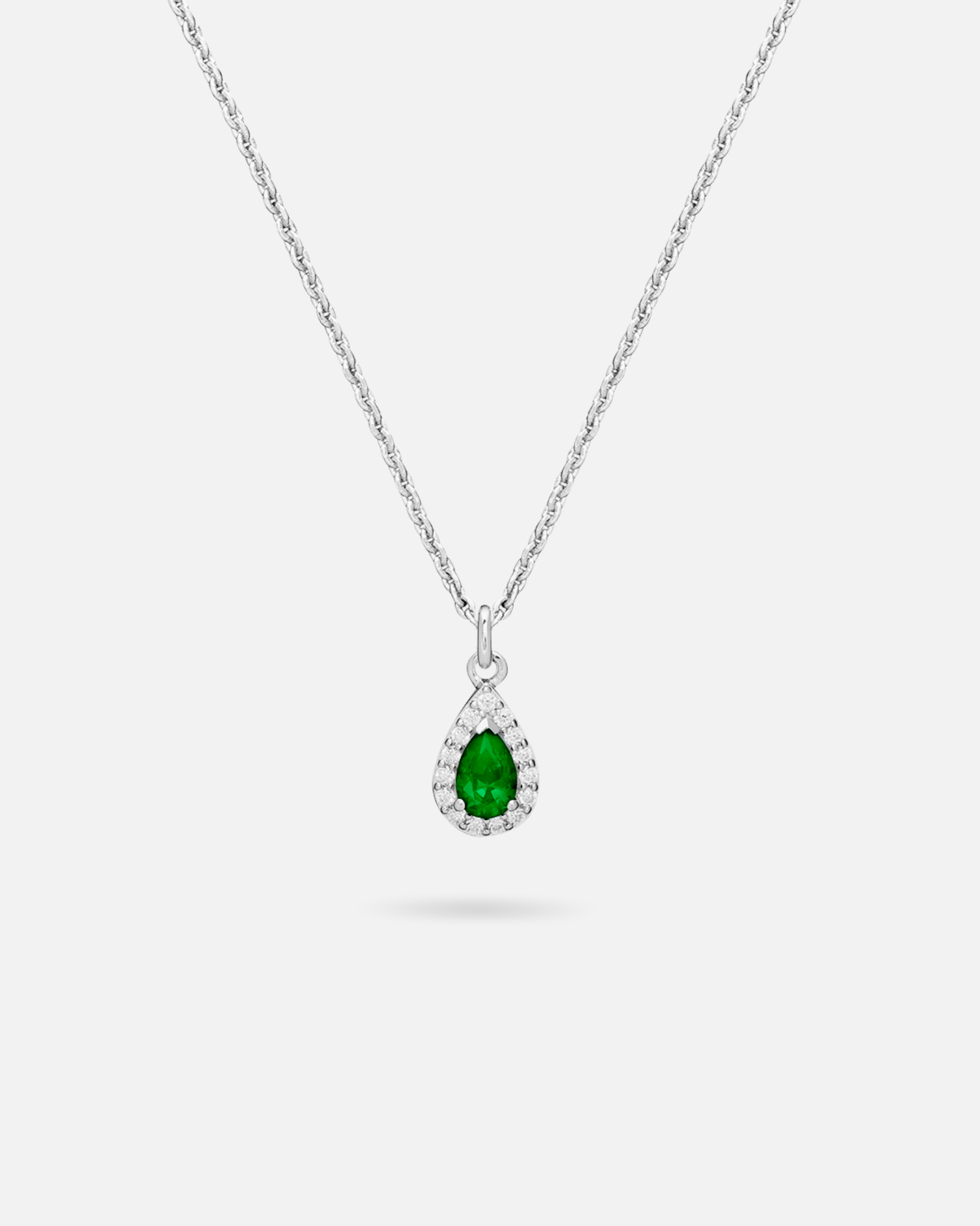 Collier Émeraude Marine – Argent 925
