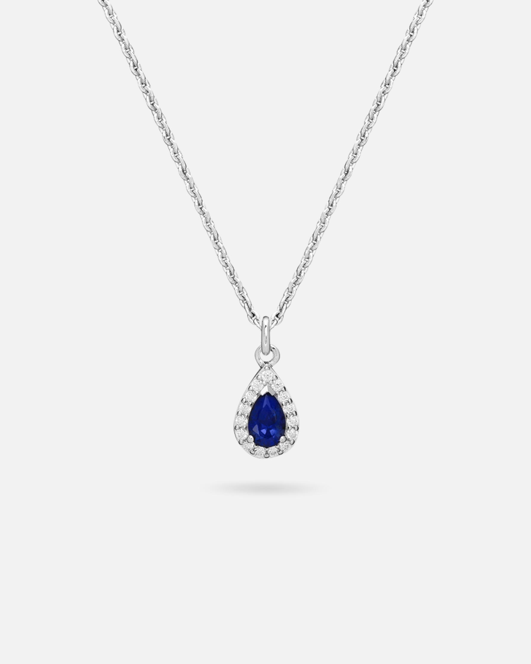 Collier Saphir Marine – Argent 925