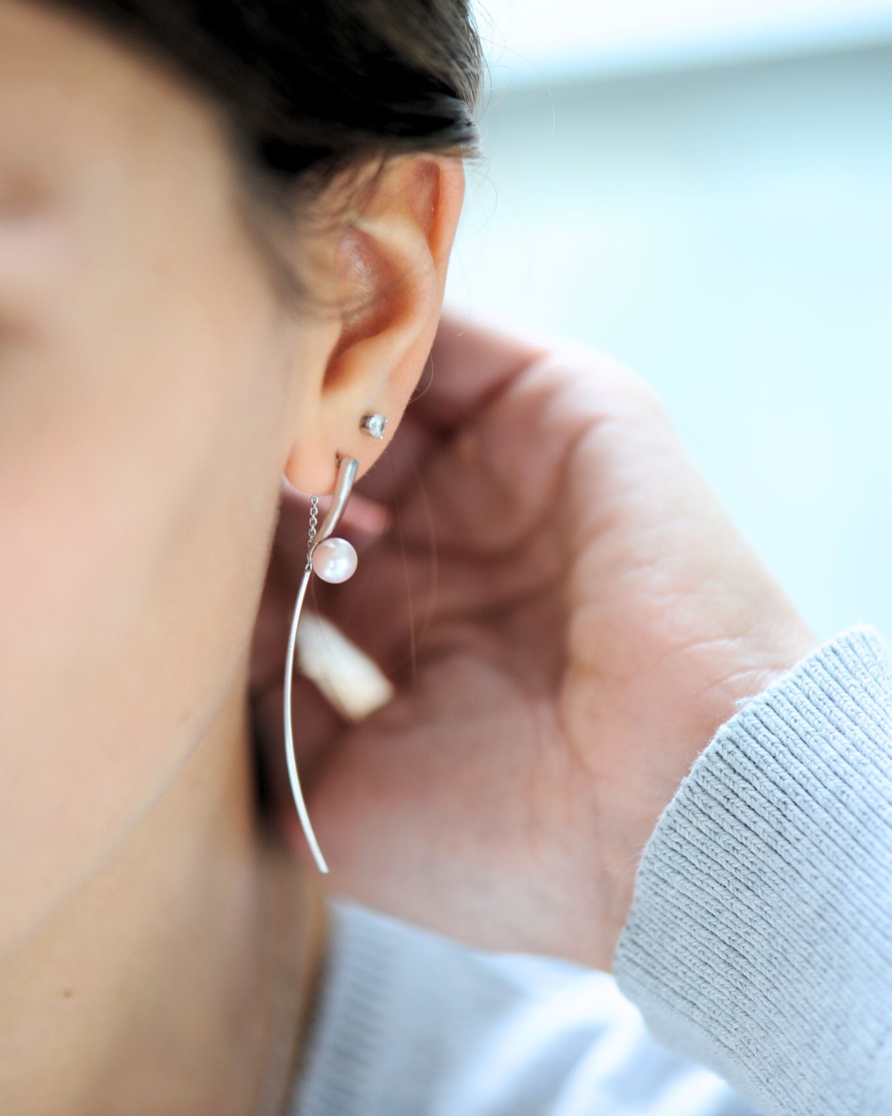 Boucles d’oreilles pendantes Ondine