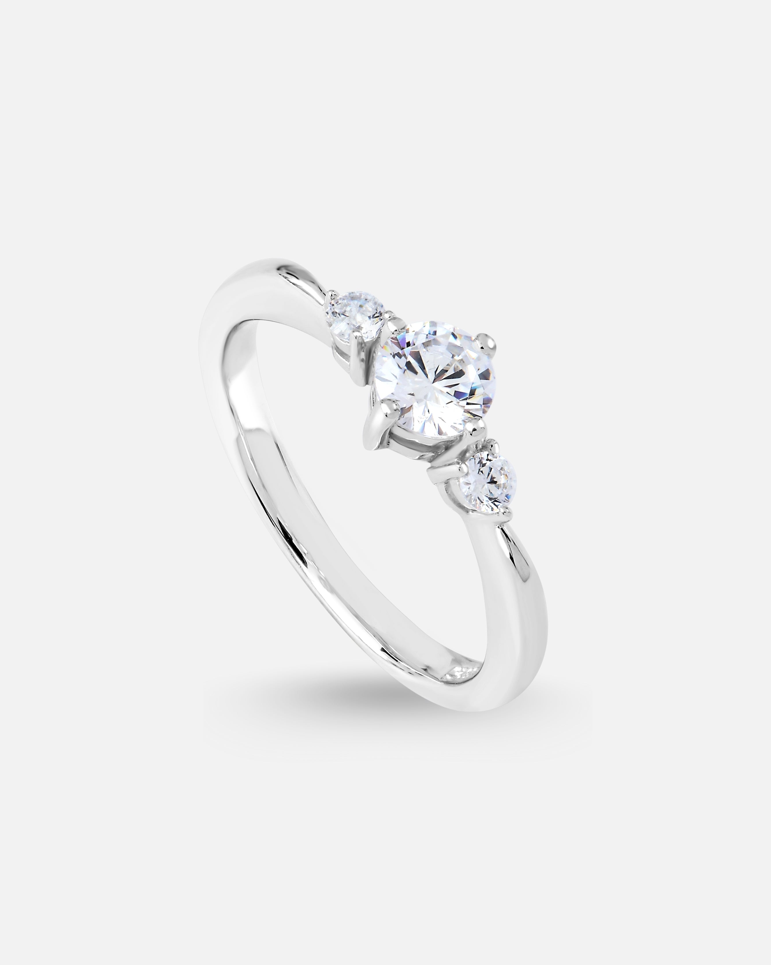 Bague Solitaire 3 pierres – Argent 925