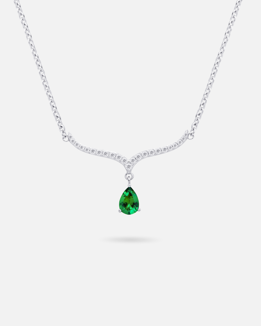Collier Tradition Émeraude – Argent 925