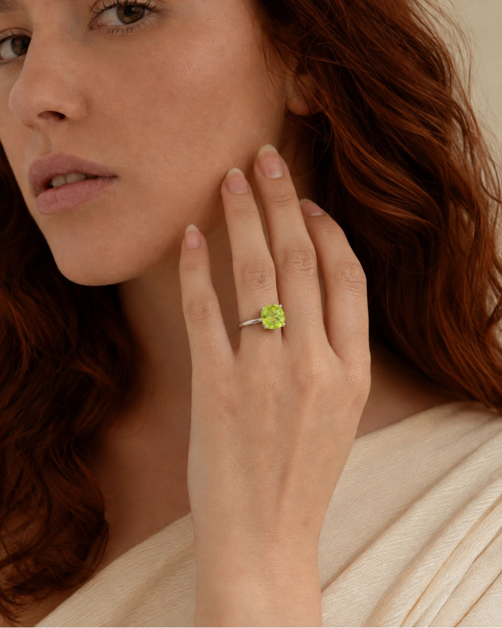 Bague Escapade en argent 925 rhodié Vert