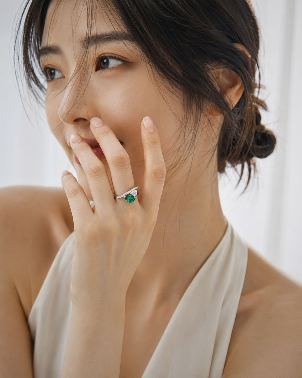 Bague Émeraude Duo