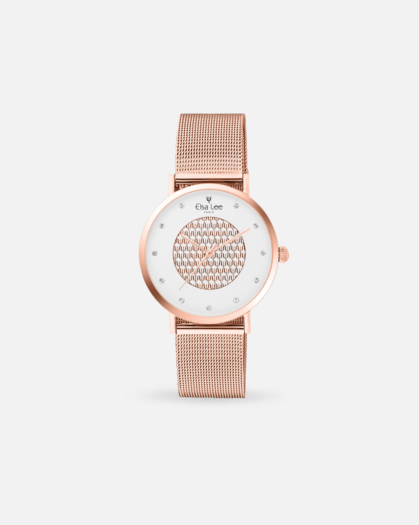 Montre SELENE 36 mm – Acier Rose & Cadran Rose | Bracelet Interchangeable + Bracelet Cuir Offert