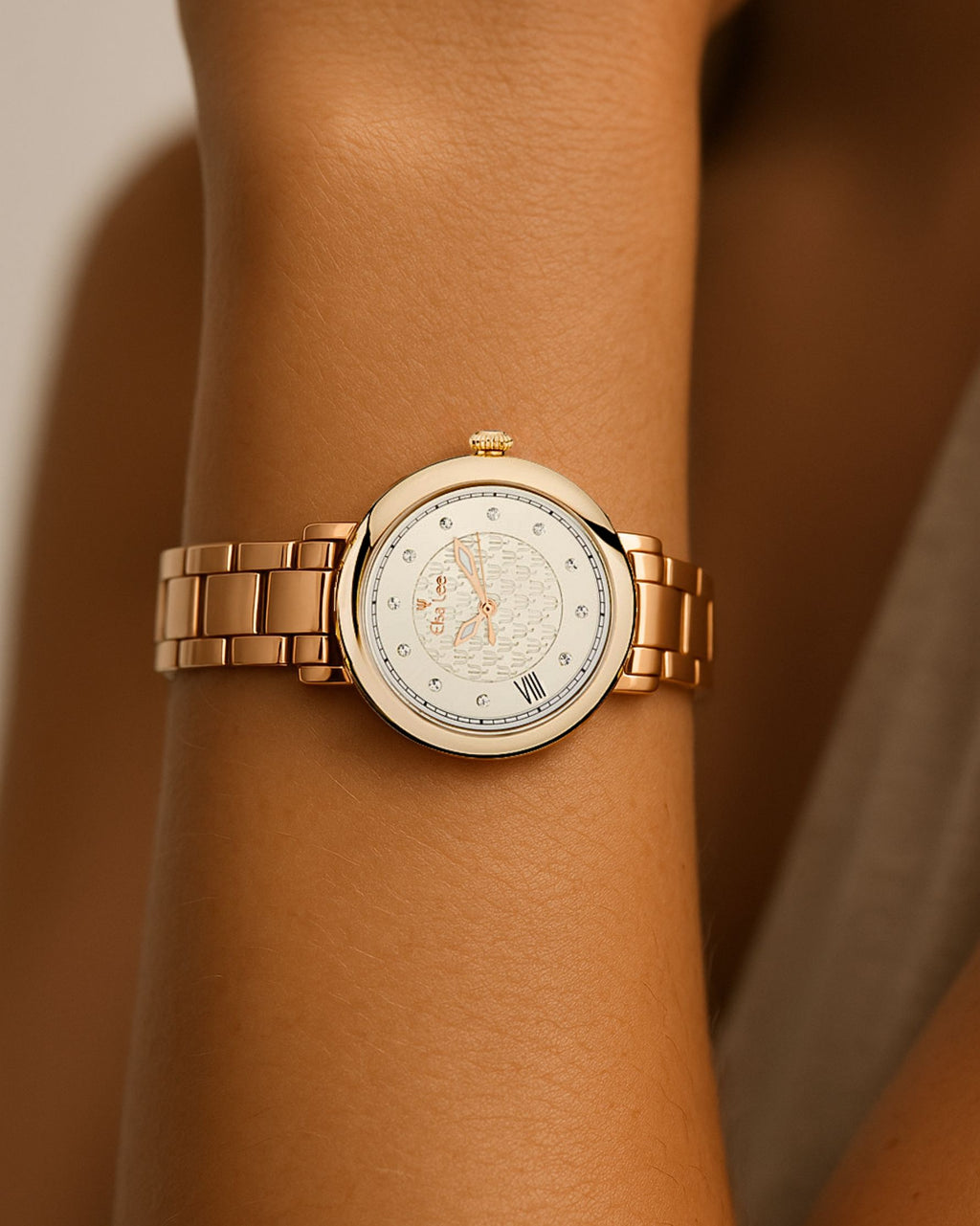 Montre Memory – Acier Doré, Cadran Argenté