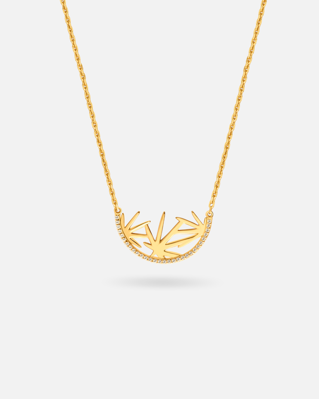Collier Palmier – Argent 925 doré