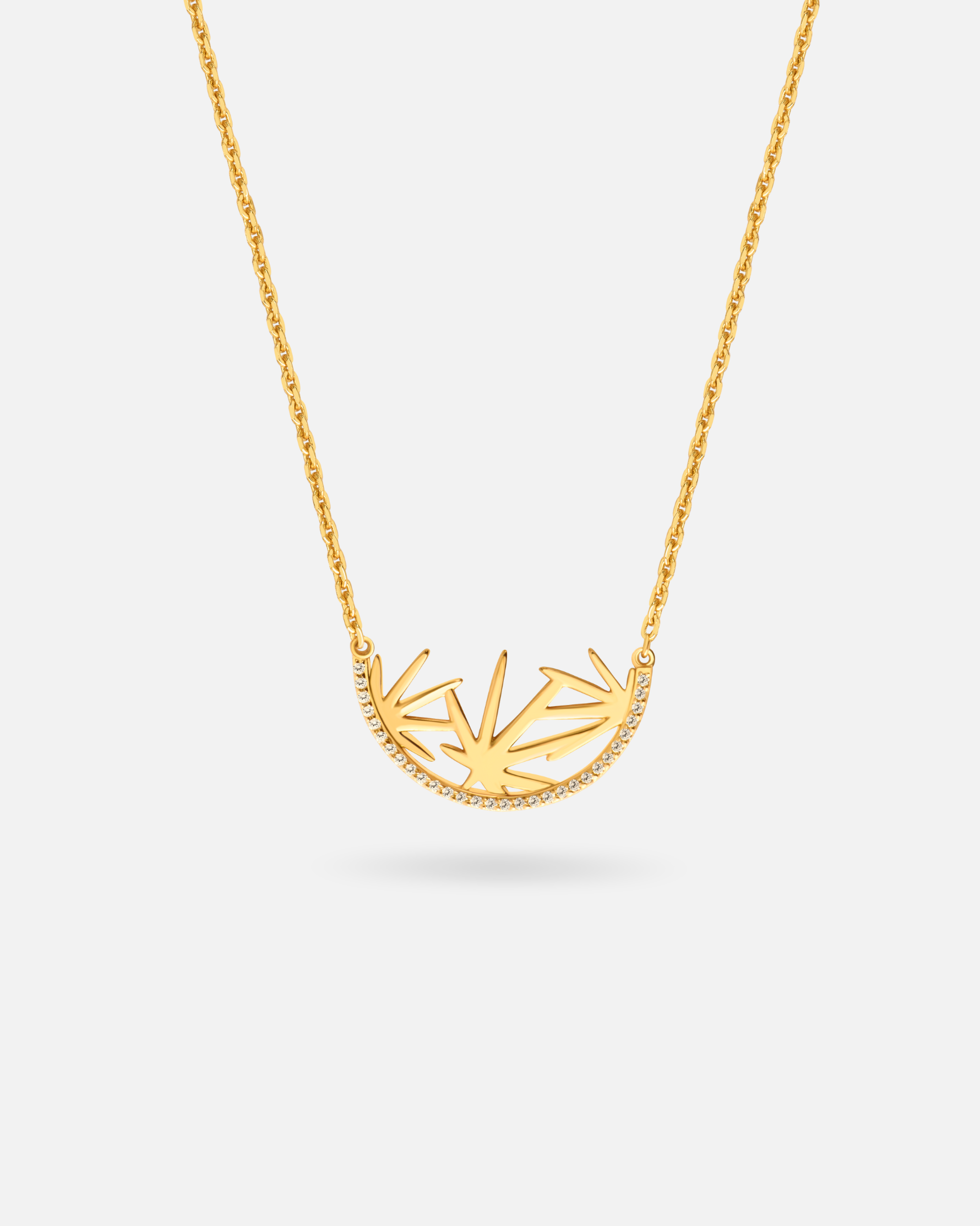 Collier Palmier – Argent 925 doré
