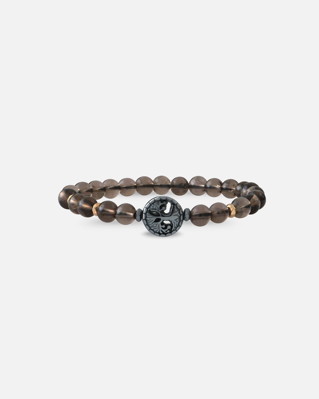 Bracelet Quartz Fumé Arbre de Vie