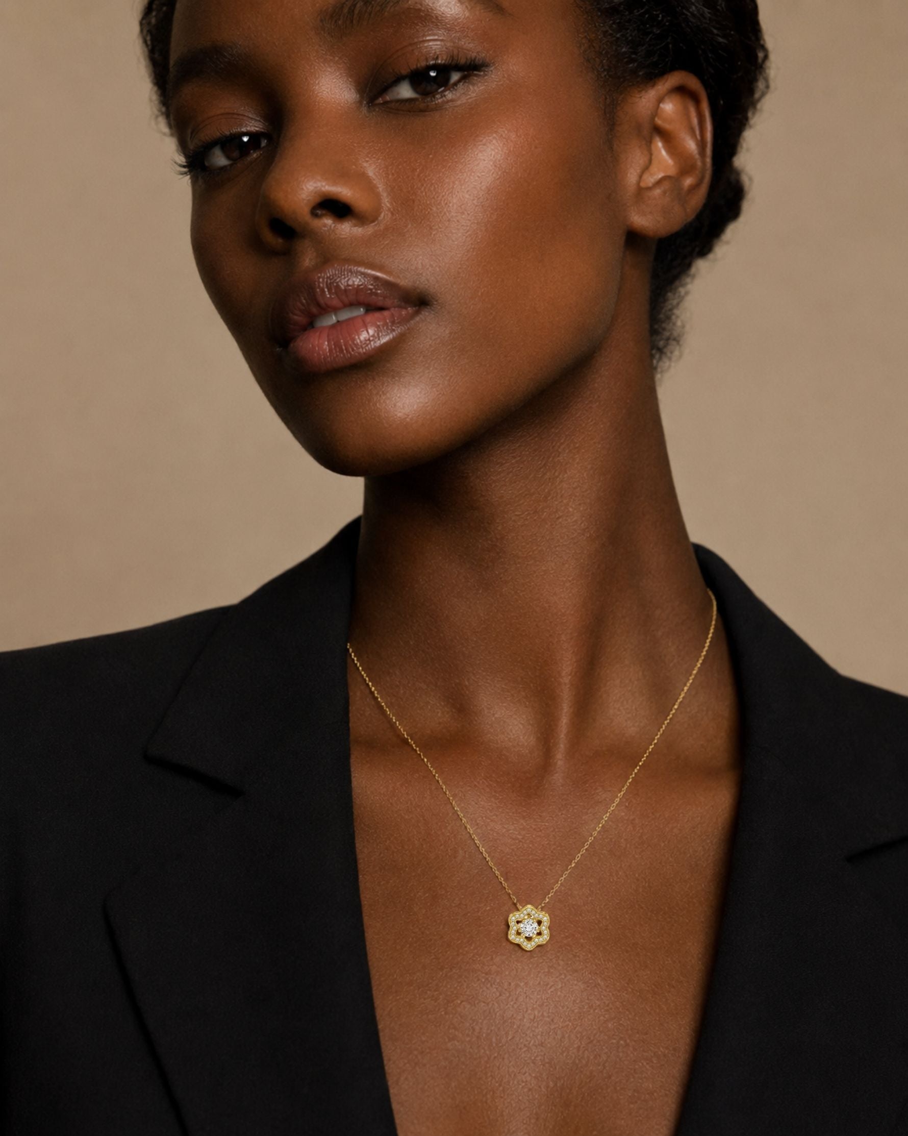 Collier Dancing Stone Fleur