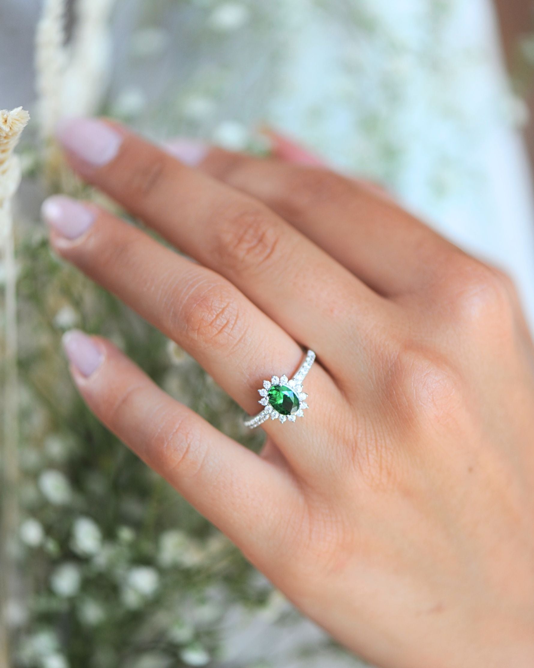 Bague Tradition Émeraude en argent 925