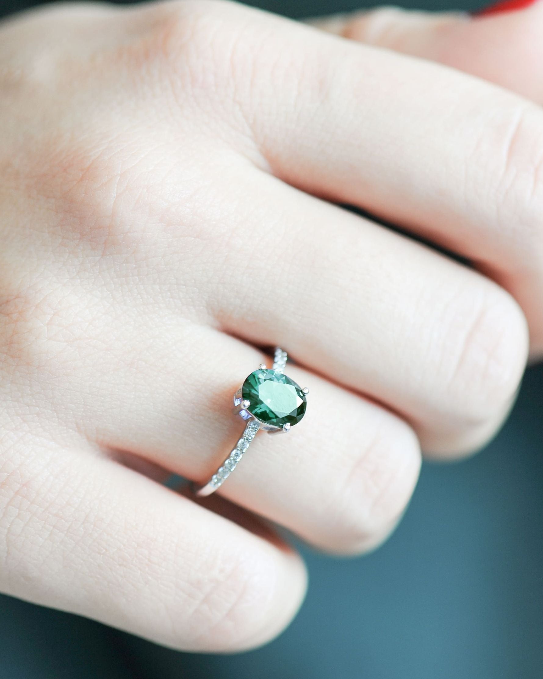Bague Tradition Émeraude en argent 925