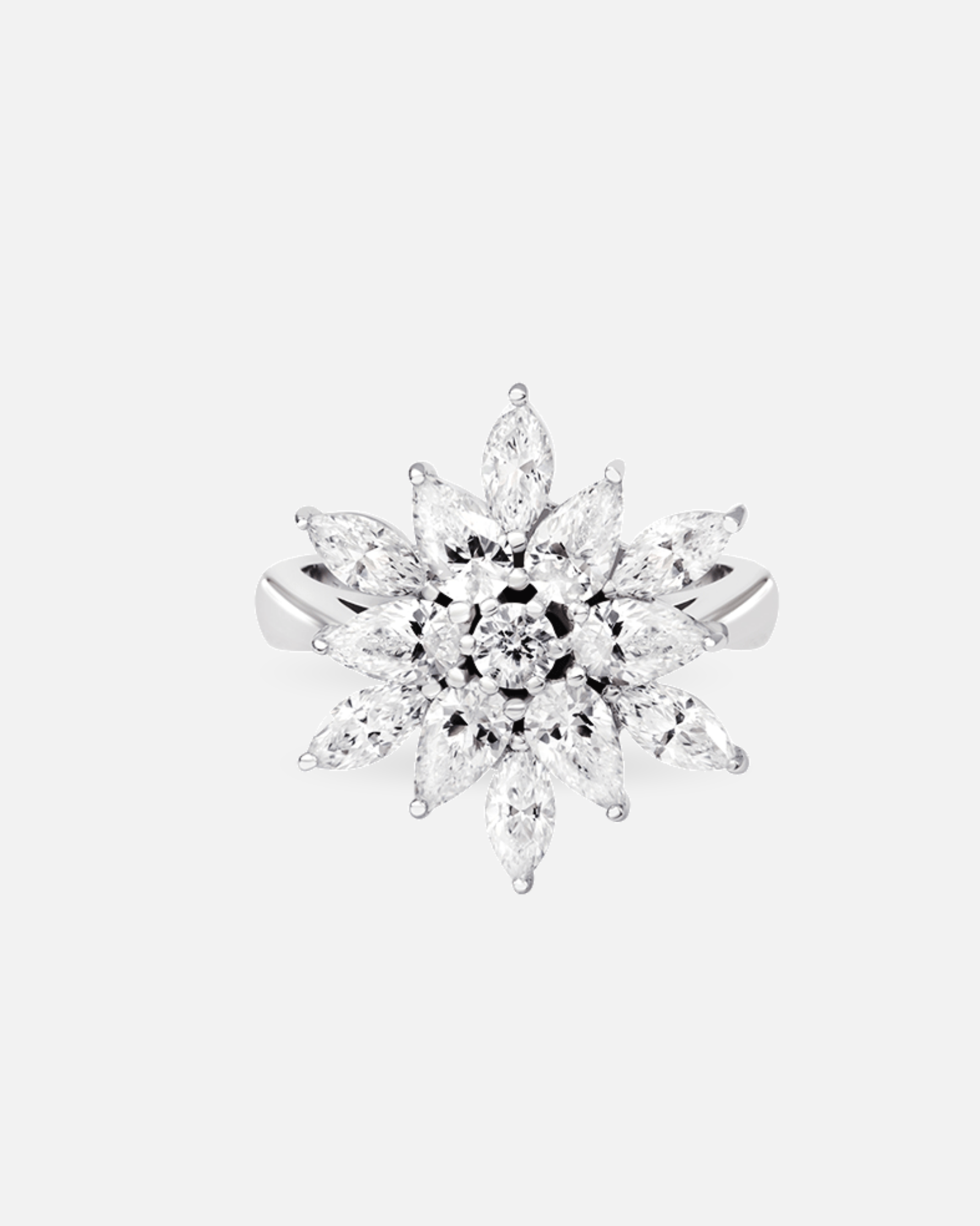 Bague en argent 925 Fleur des Neiges