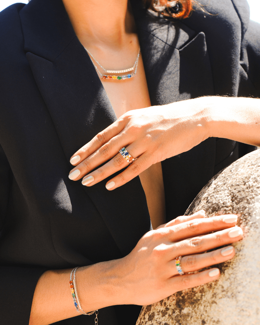 Arc-en-Ciel Ring – 925 Silver