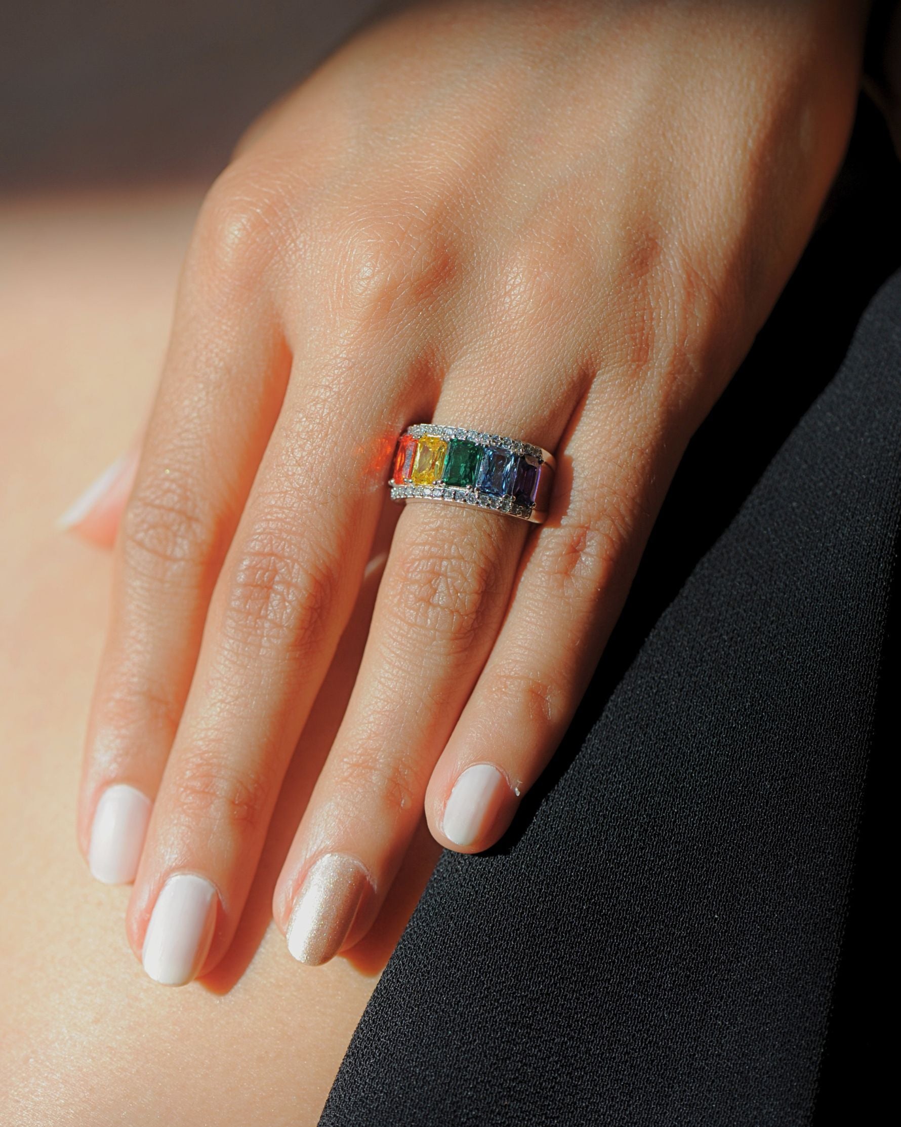 Arc-en-Ciel Ring – 925 Silver