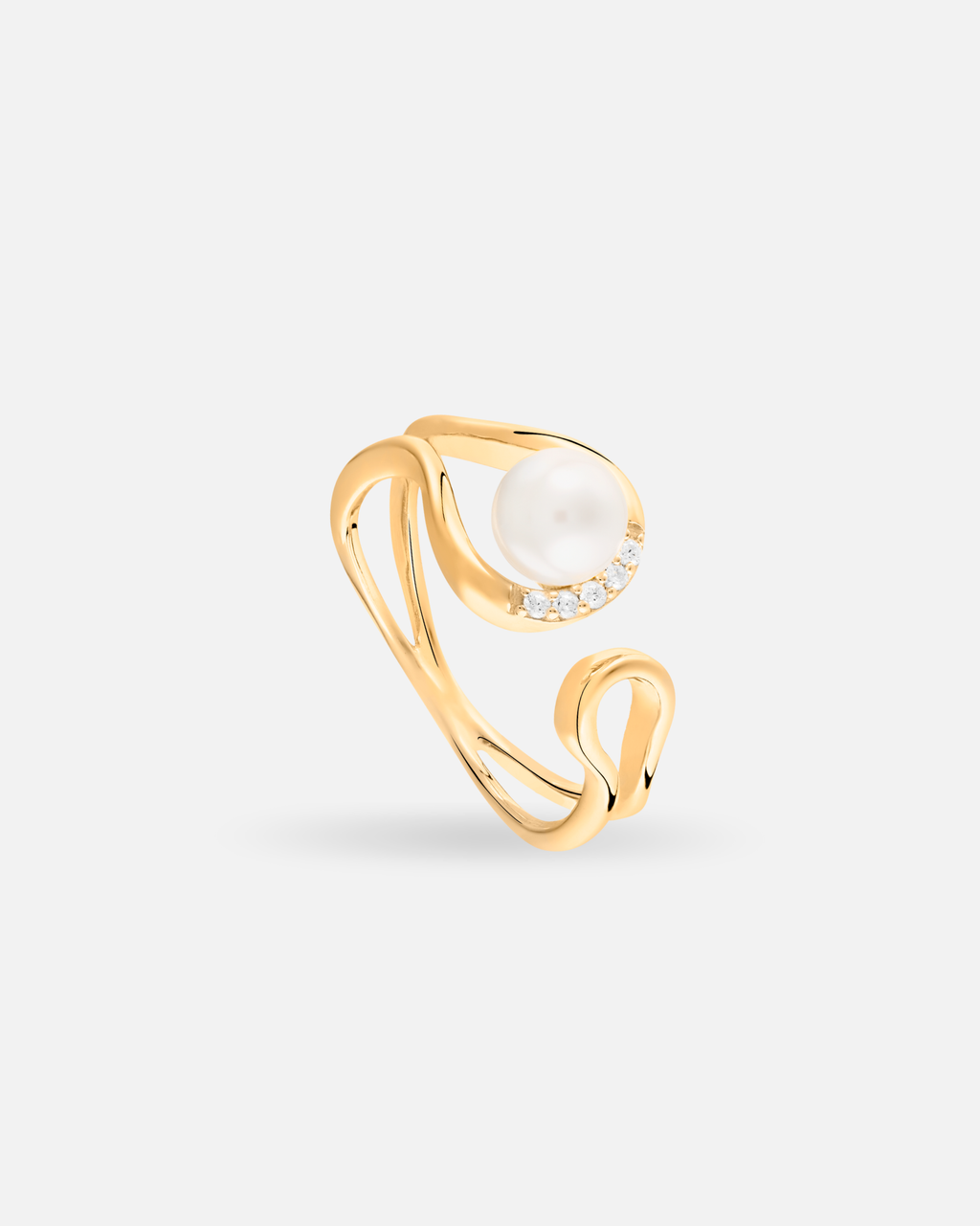 Bague perle blanche Poéma